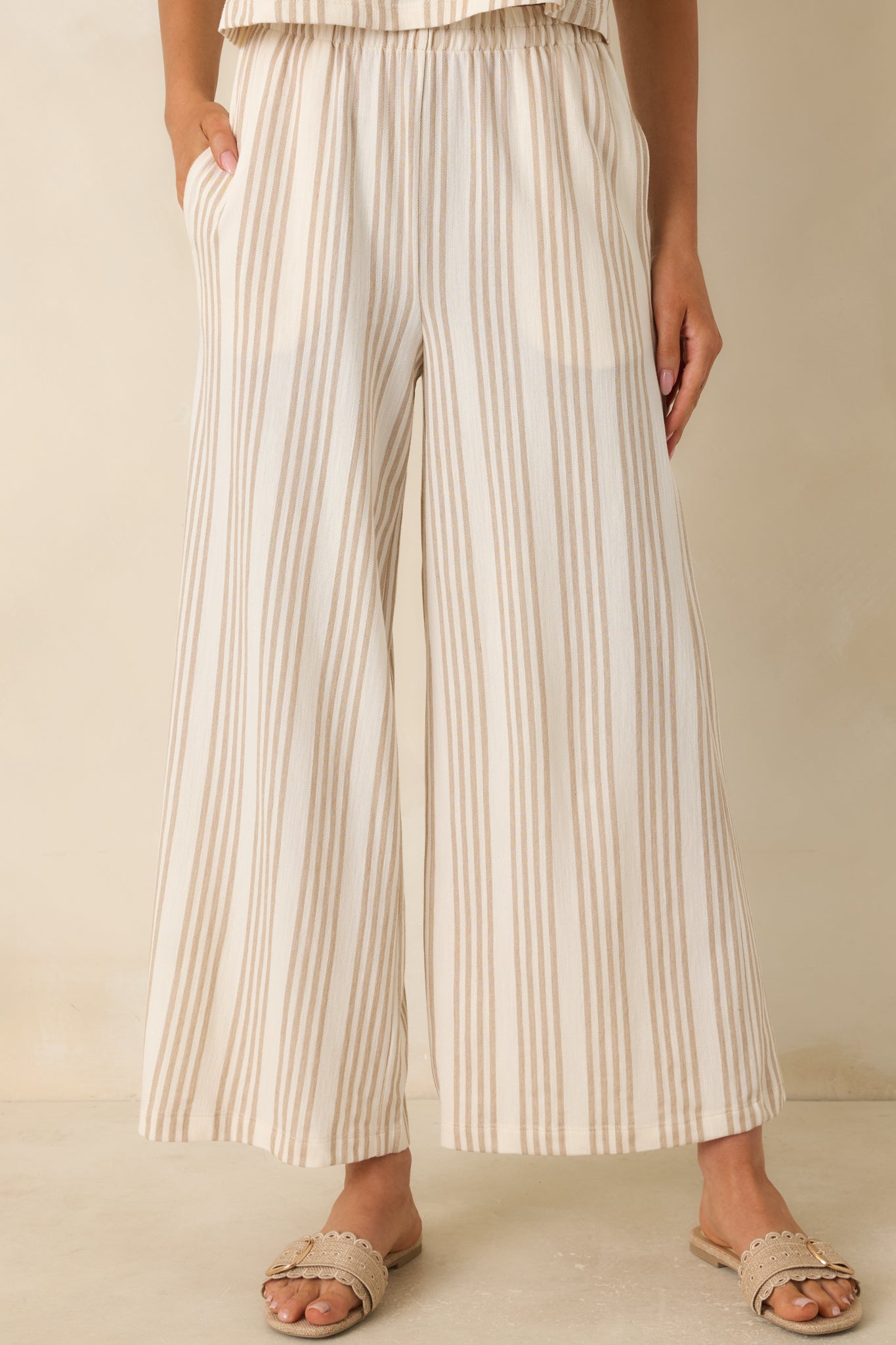 パンツ AT-DIRTY WORKERS ALL IVORY STRIPE パンツ AT-DIRTY WORKERS