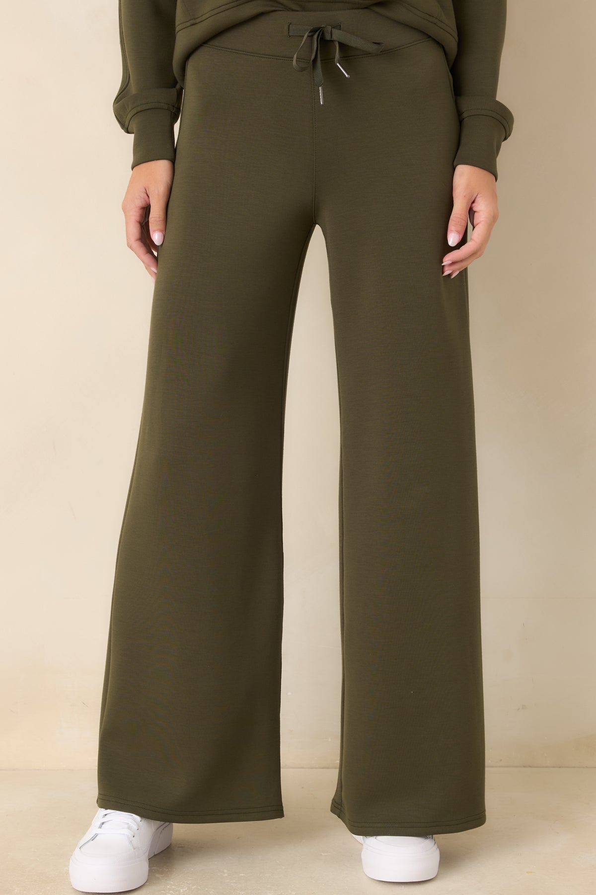 SPANX AirEssentials® Monstera Green Wide Leg Pant