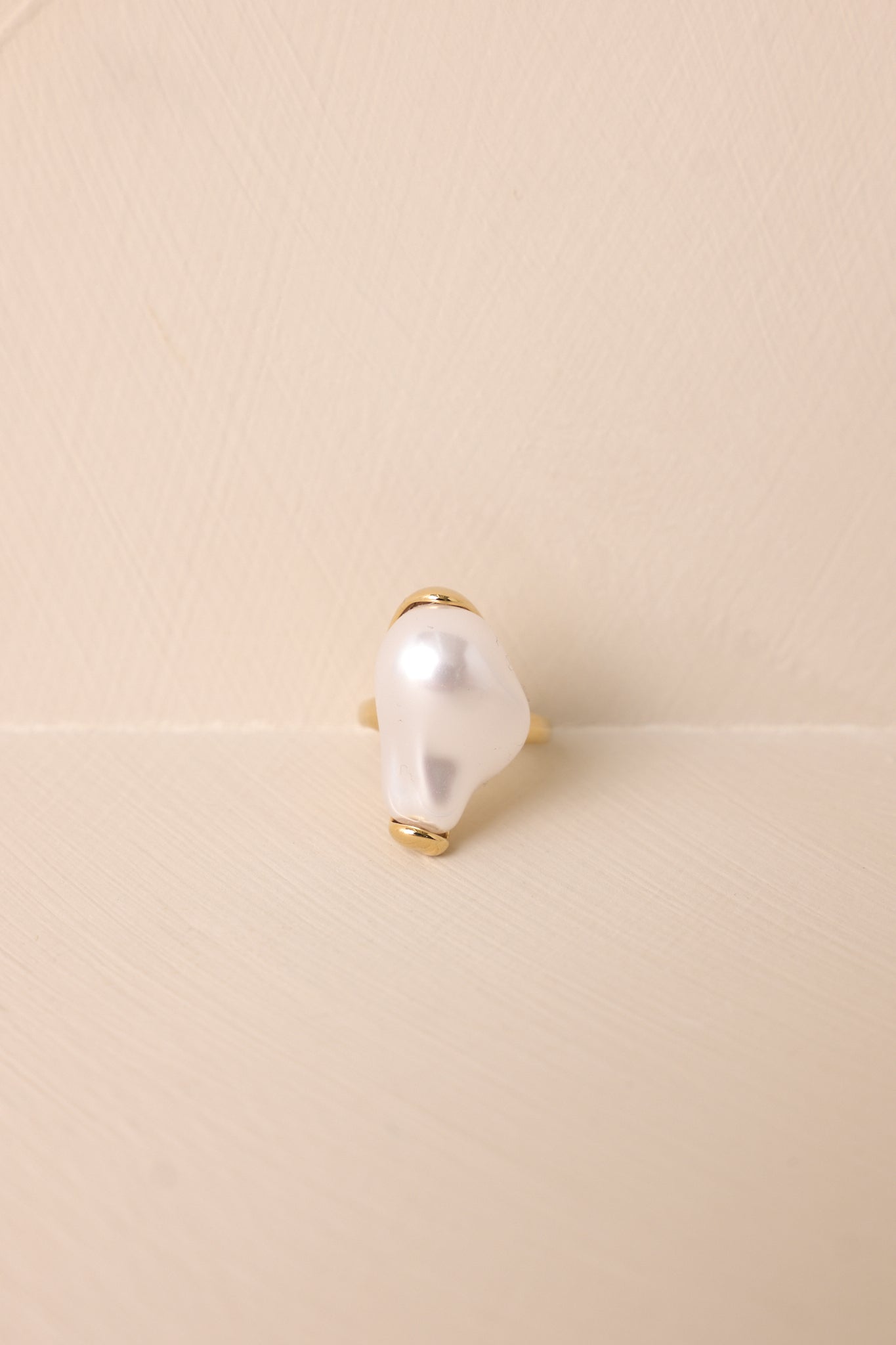 The Sea Calls Gold & Ivory Faux Pearl Ring