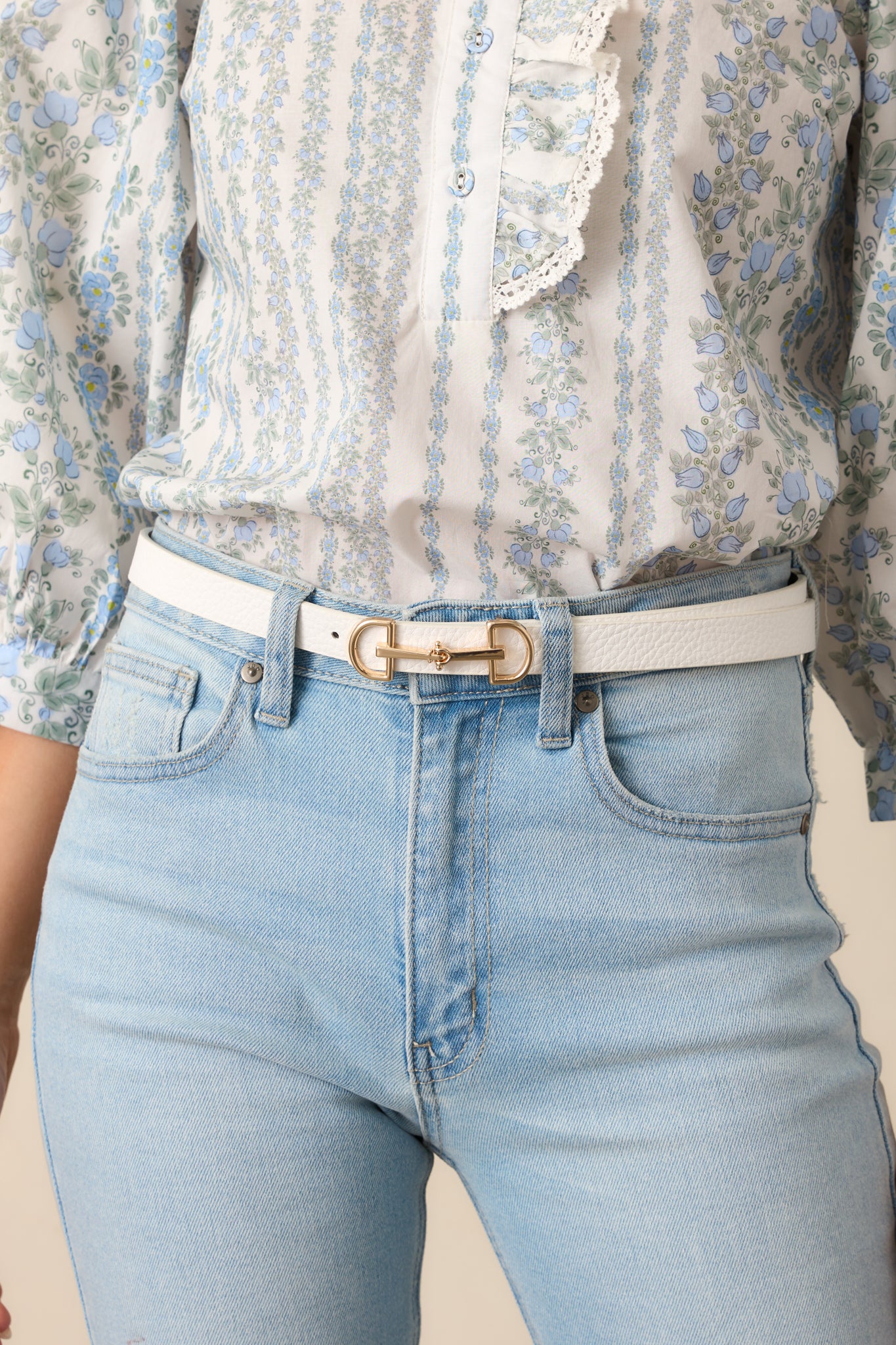 White Textured Belt - All Accessories | Red Dress White Textured Belt - All Accessories | Red Dress