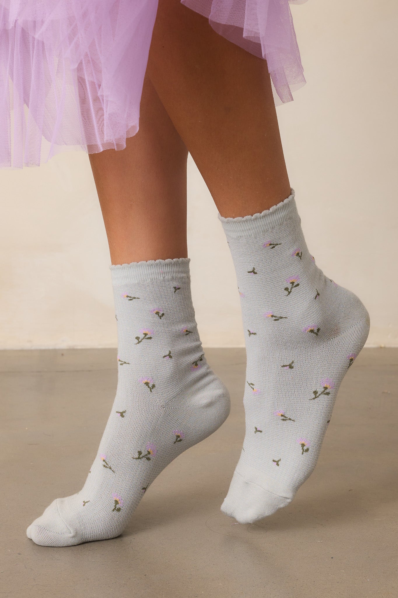 Blue Floral Crew Socks - All Accessories | Red Dress Blue Floral Crew Socks - All Accessories | Red Dress