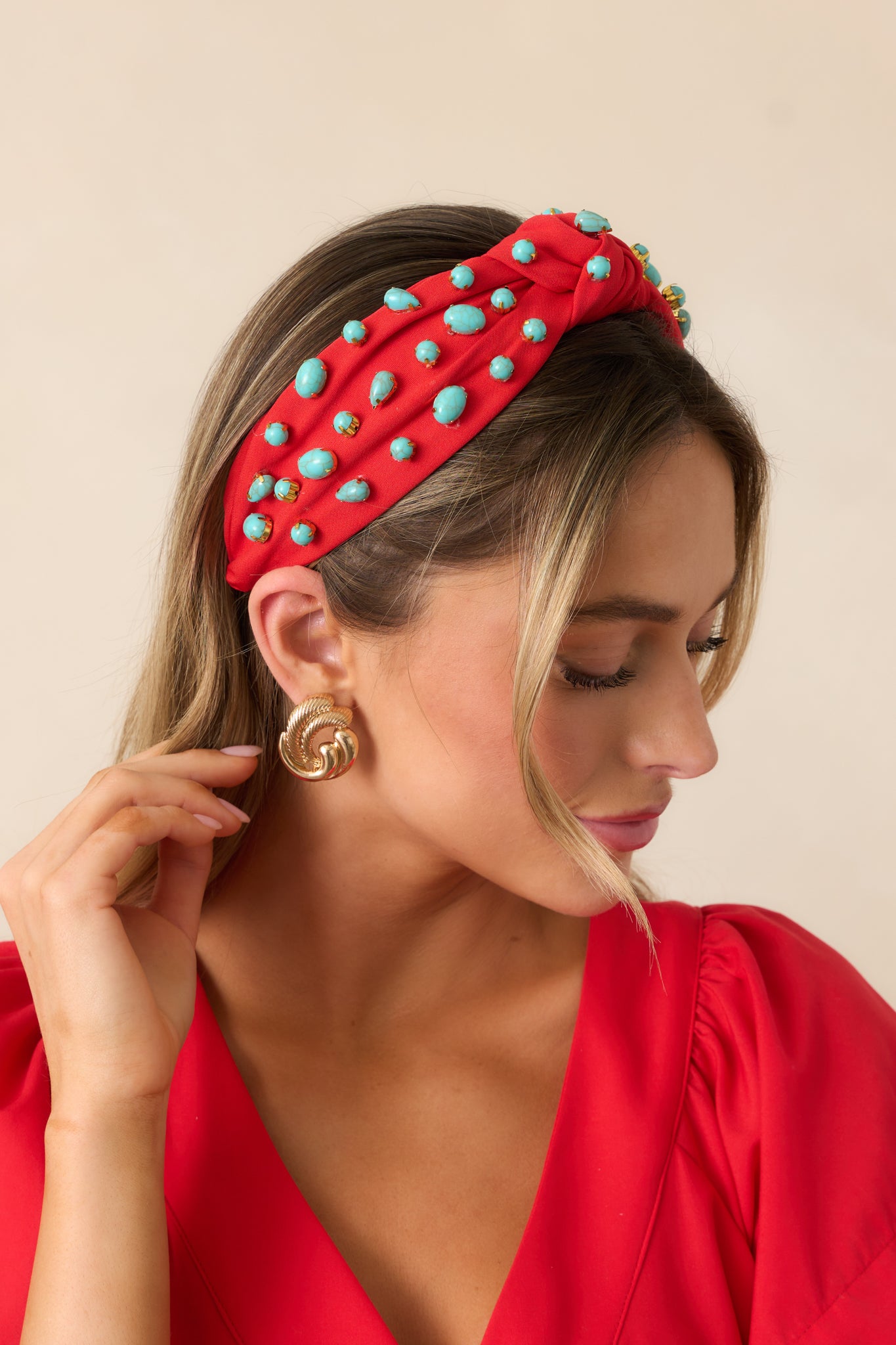 Keep It Sweet Red Knotted Headband Keep It Sweet Red Knotted Headband