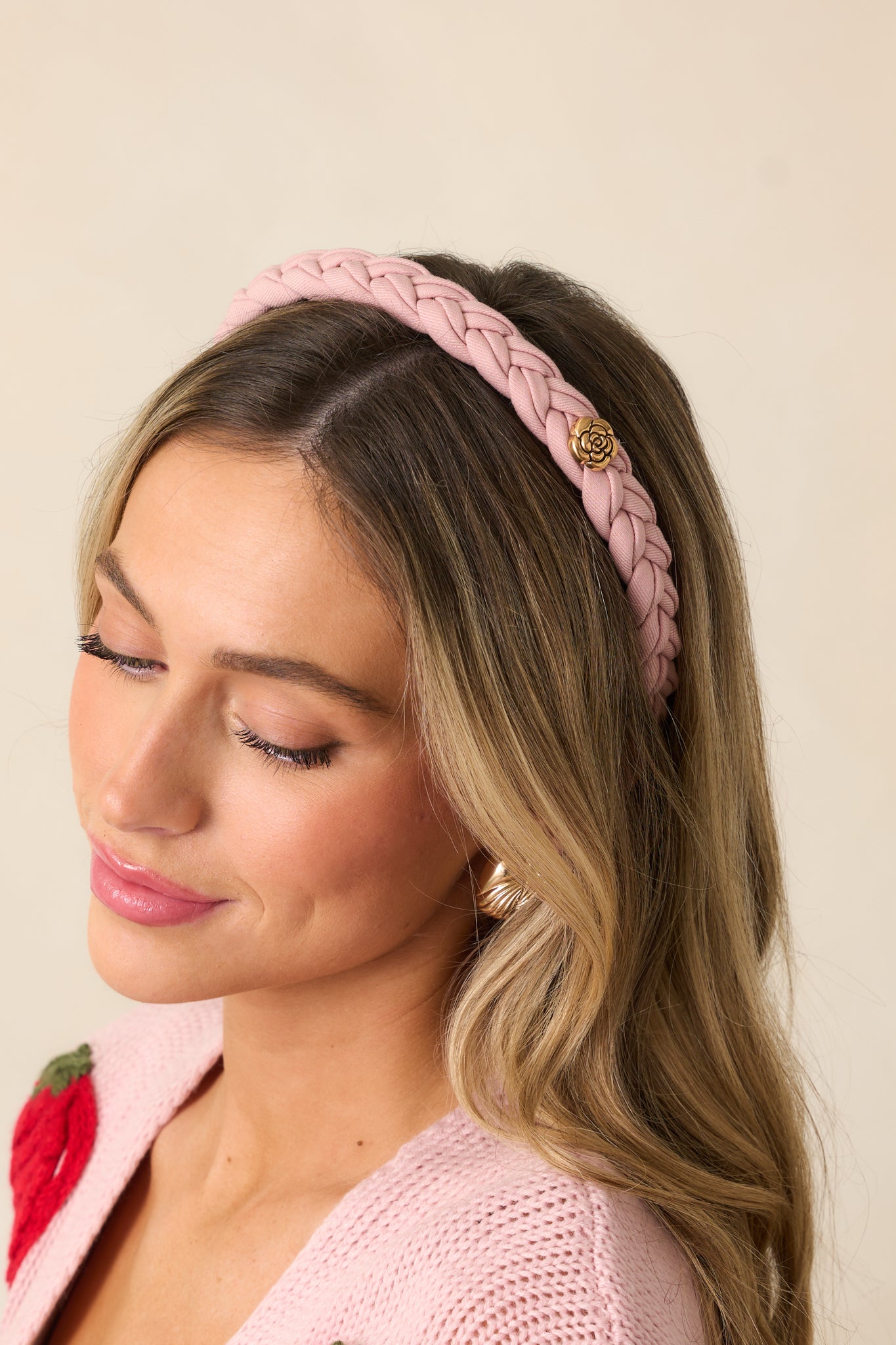 Dusty Pink Braided Headband - All Accessories | Red Dress Dusty Pink Braided Headband - All Accessories | Red Dress
