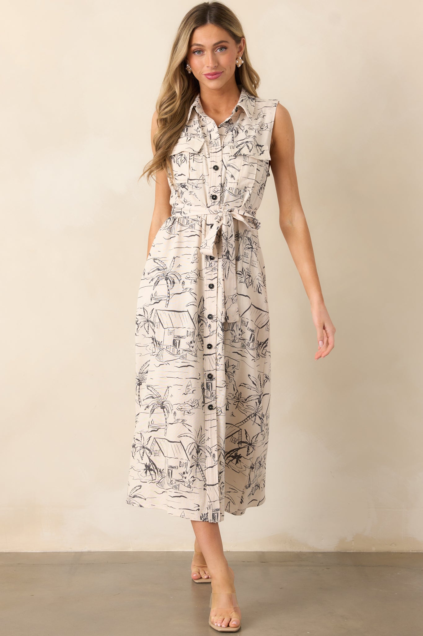 Ivory Button Front Maxi Dress - All Dresses | Red Dress Ivory Button Front Maxi Dress - All Dresses | Red Dress