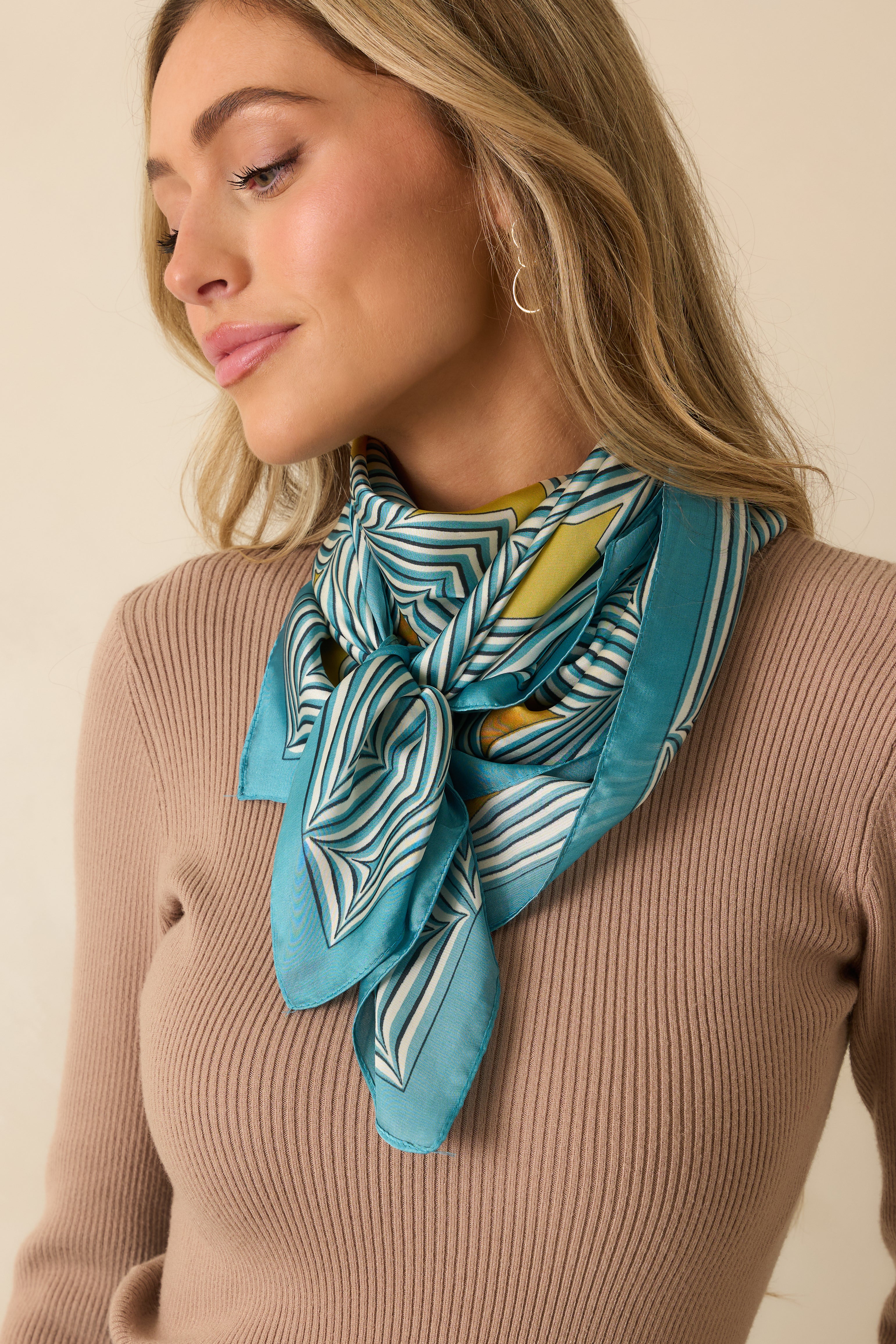 Detailed close-up showing the intricate golden yellow accents and smooth satin weave.