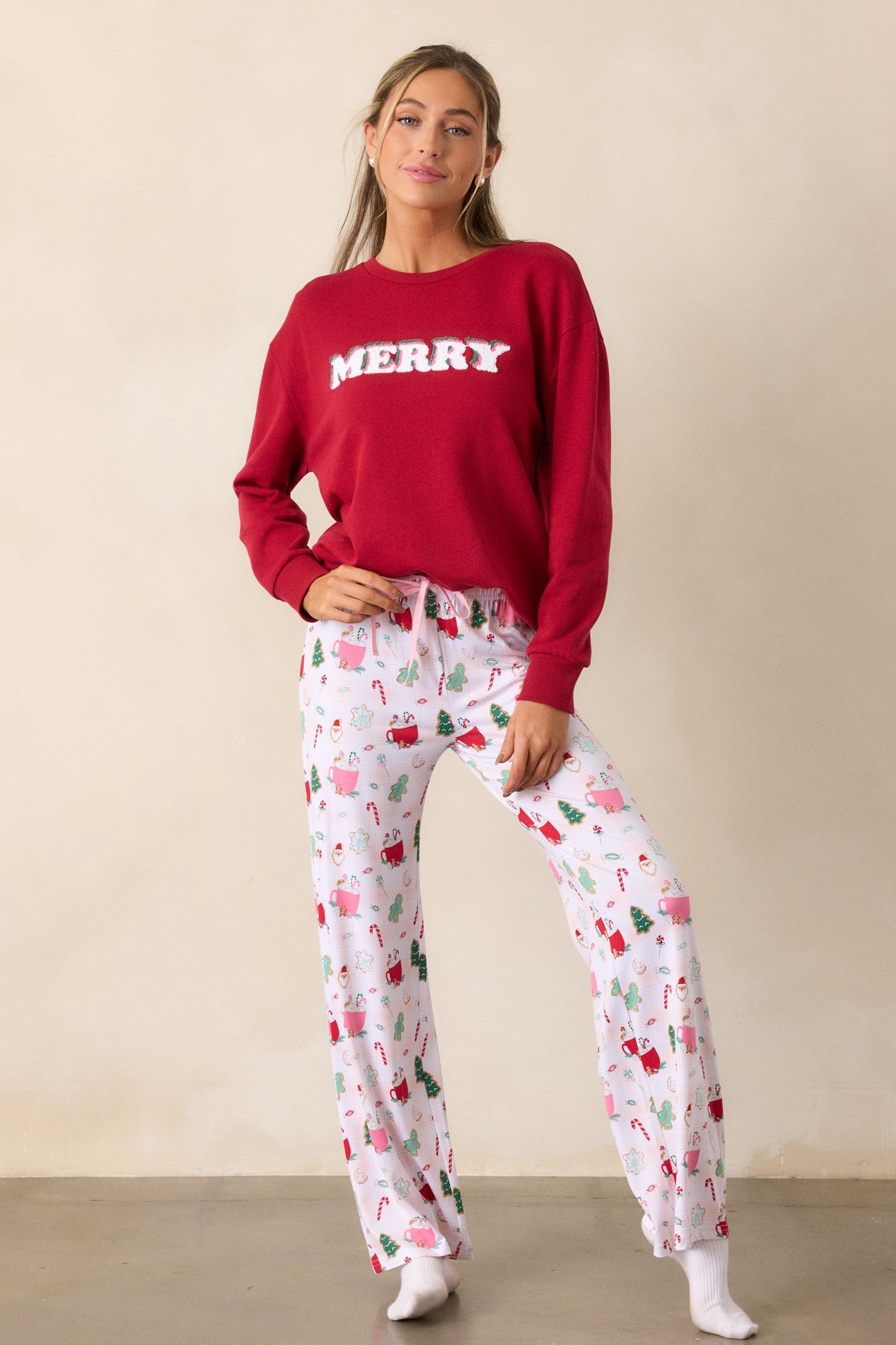 Ivory Pajama Pants - All Pajamas | Red Dress Ivory Pajama Pants - All Pajamas | Red Dress