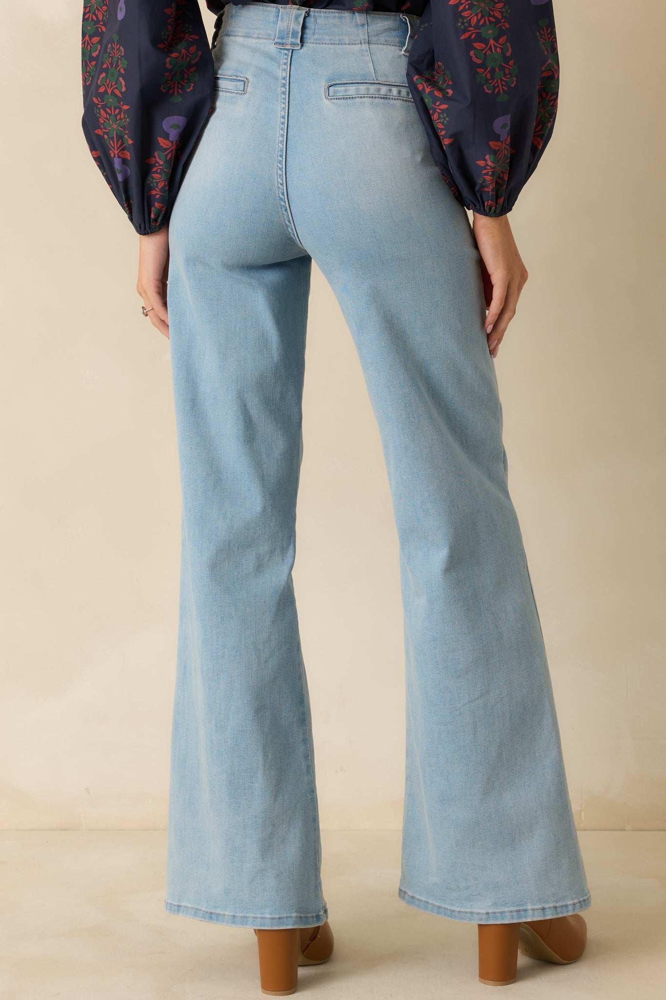 Hazy Days Light Wash Wide Leg Jeans