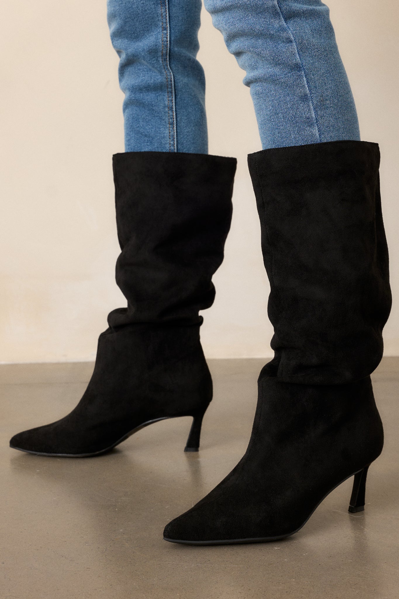 Black Faux Suede Boots - All Shoes | Red Dress Black Faux Suede Boots - All Shoes | Red Dress