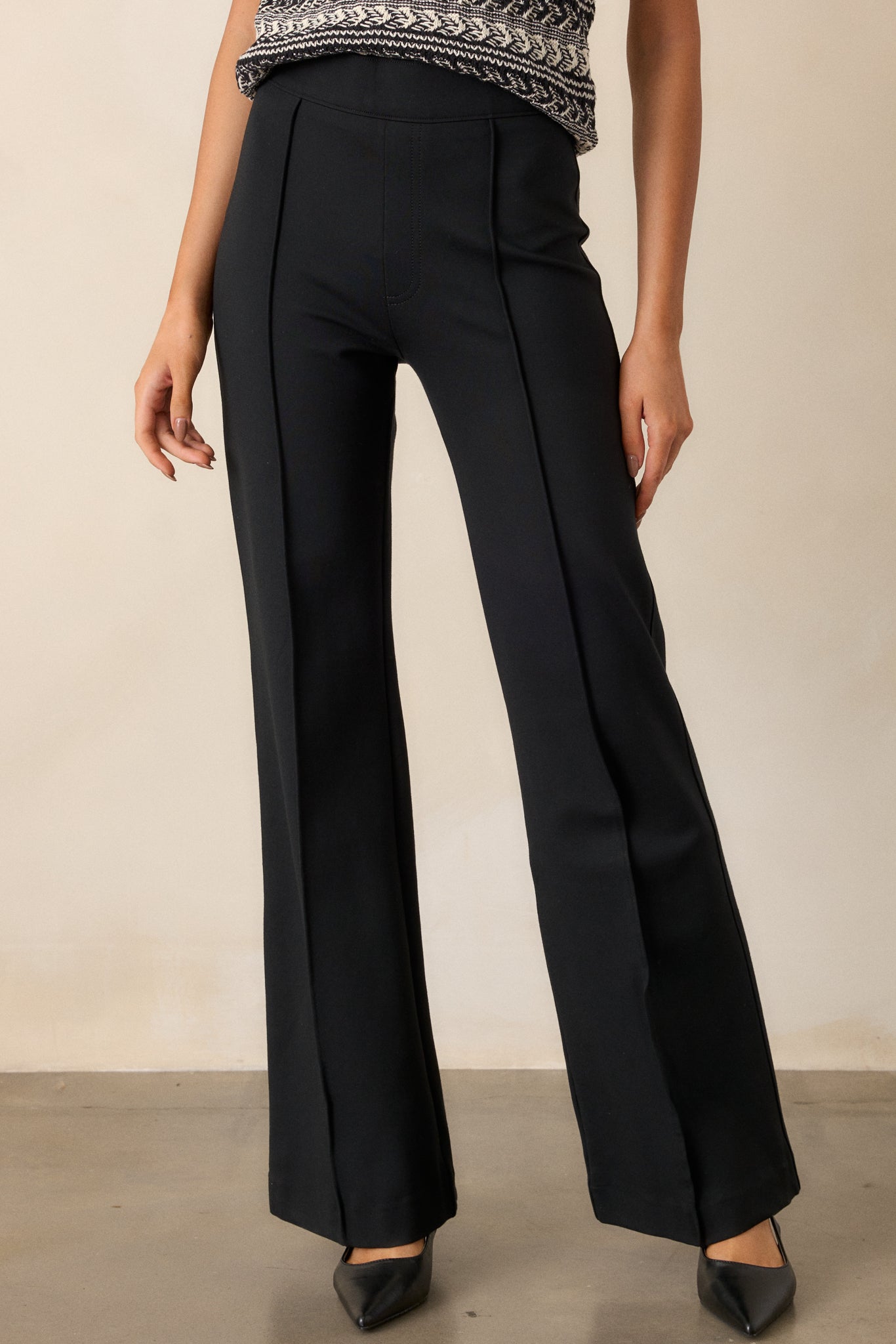 Spanx® The Perfect Hi-Rise Flare Pant In Black Red Dress