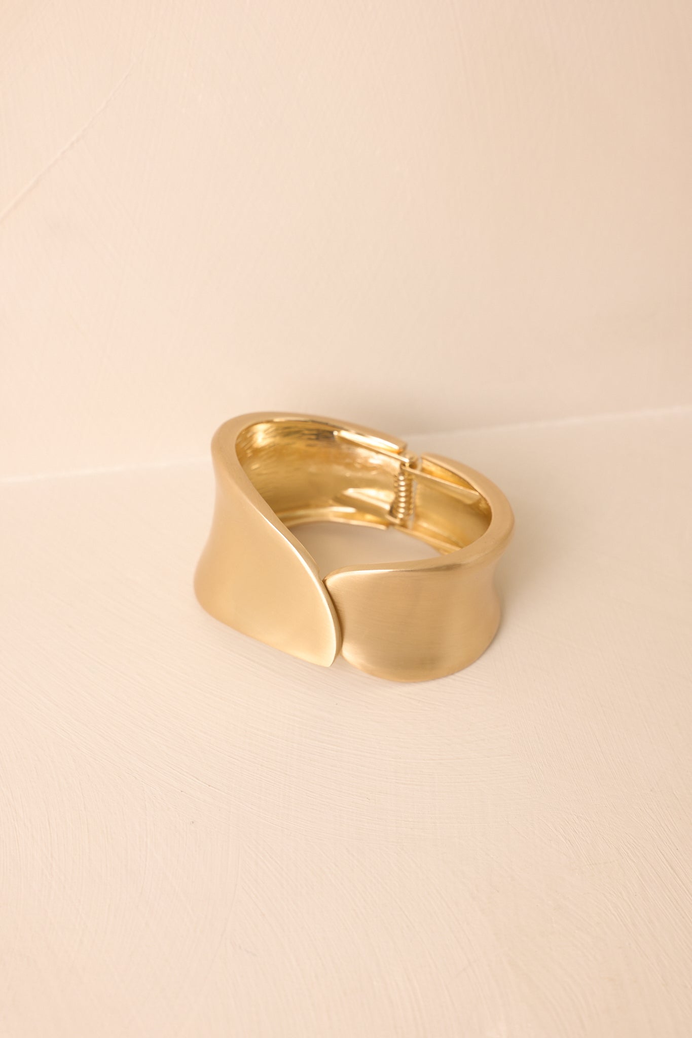 Double Take Matte Gold Cuff Bracelet