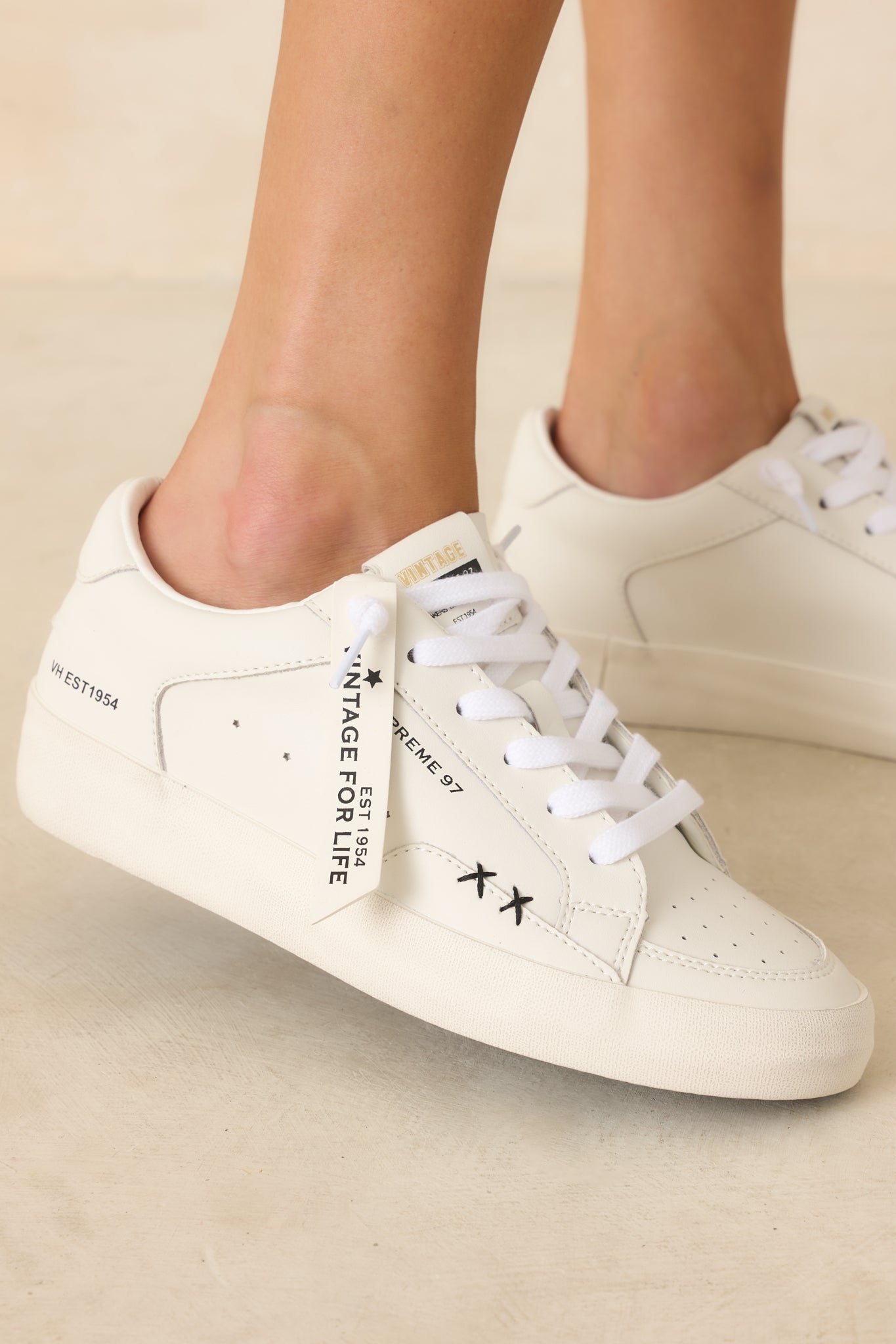 white leather dress sneakers M. Gemi The Palestra Due Sneakers