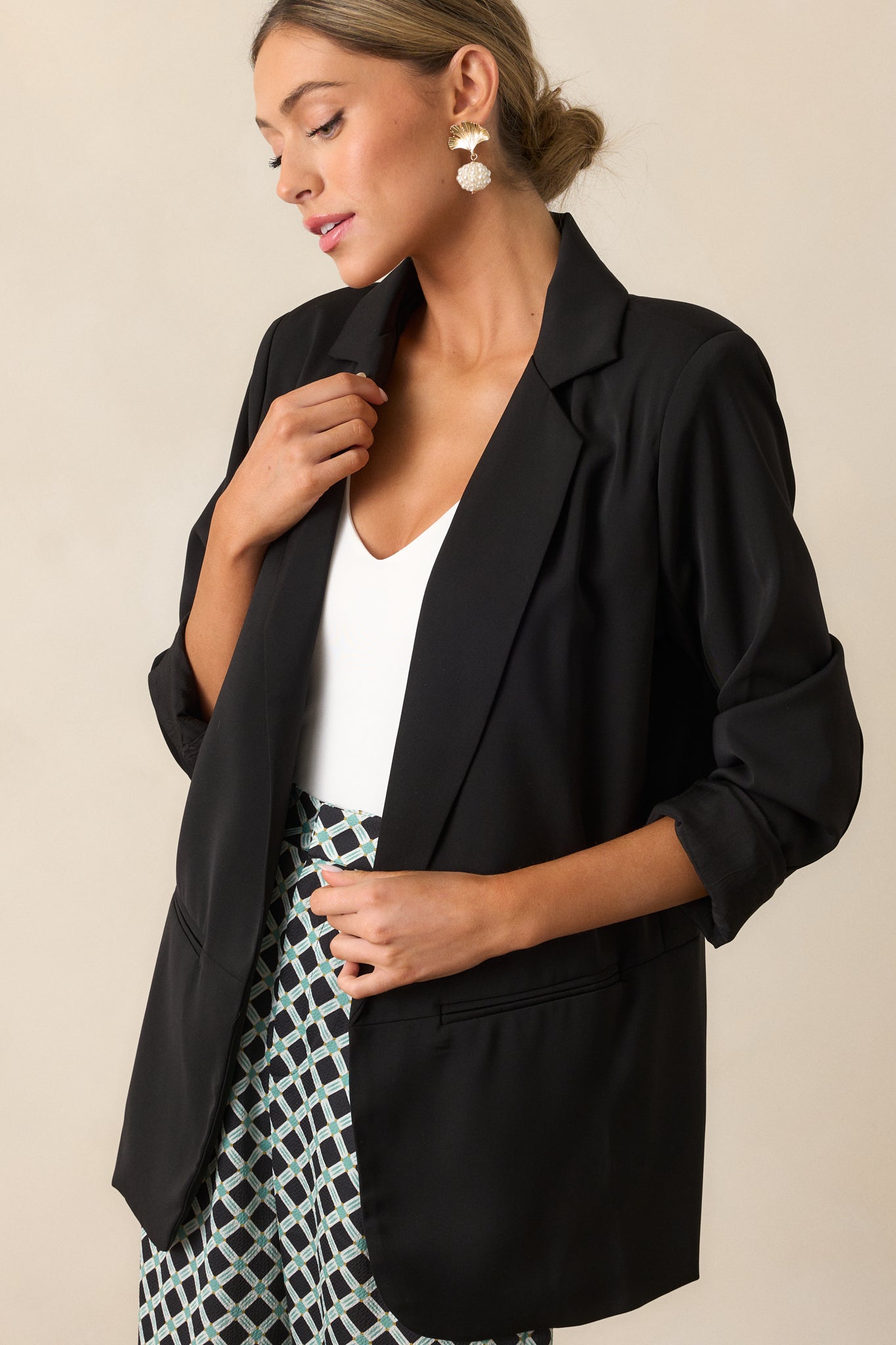Black Oversized Blazer - All Outerwear | Red Dress Black Oversized Blazer - All Outerwear | Red Dress