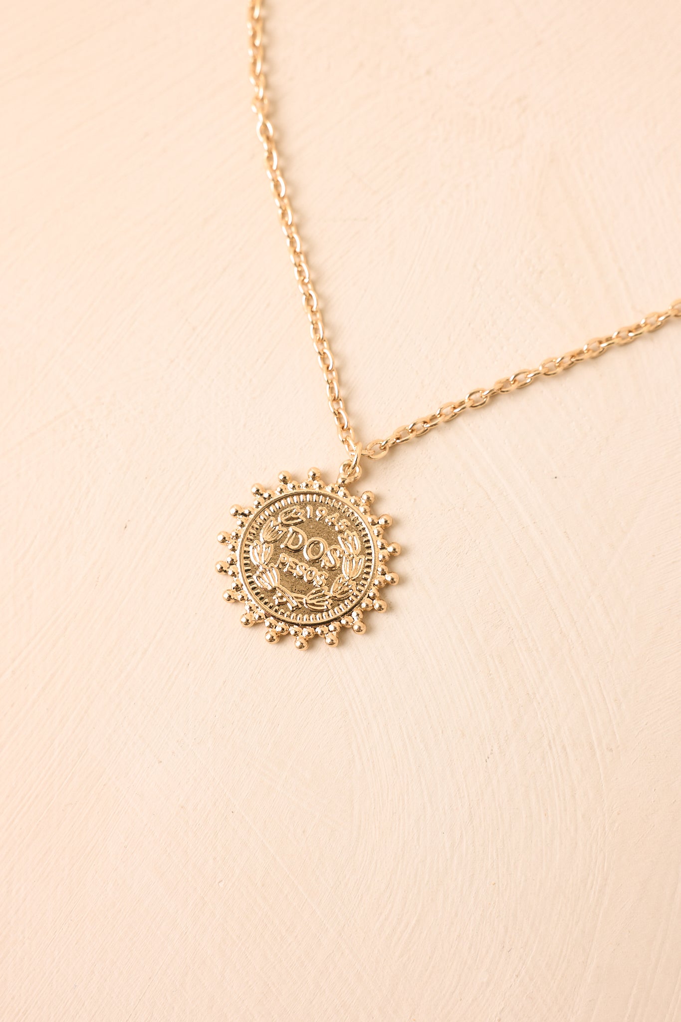 Just My Two Cents Gold Coin Necklace