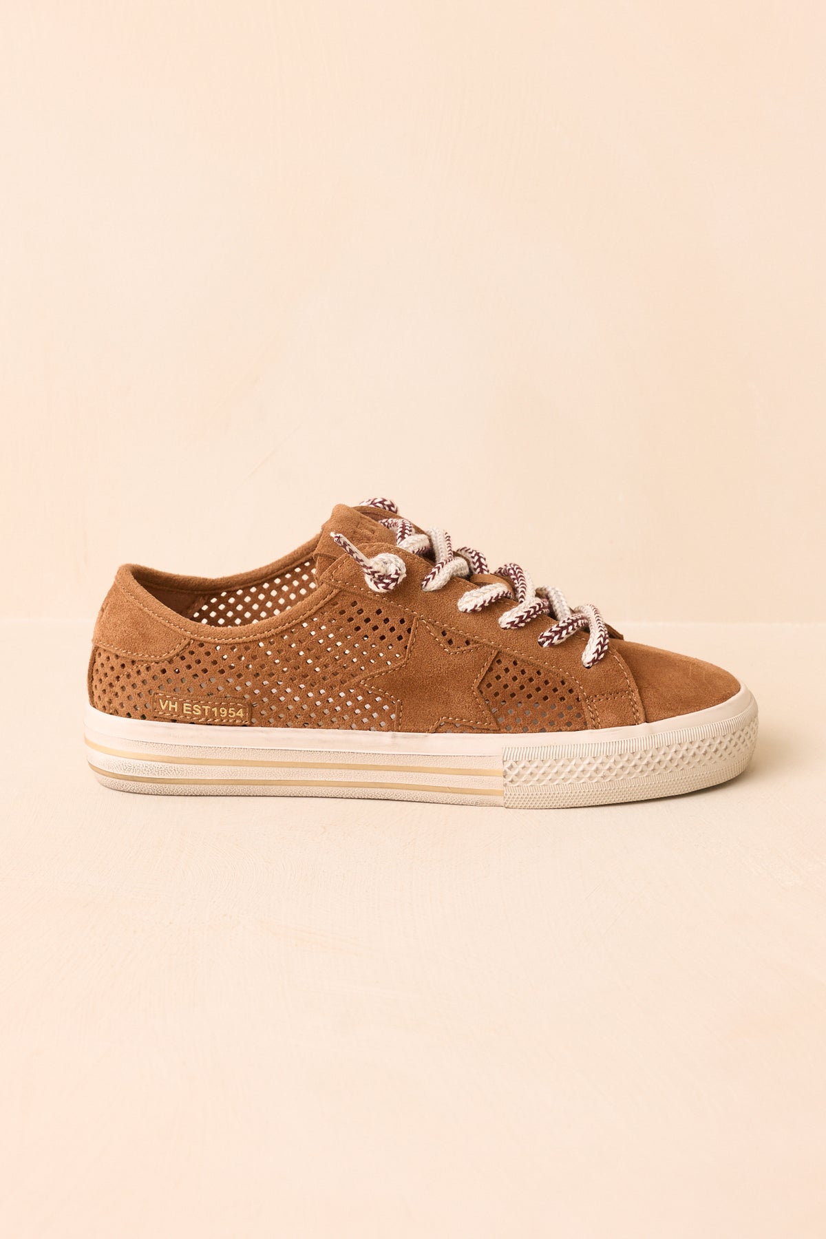 Vintage Havana Alive Camel Brown Suede Sneakers