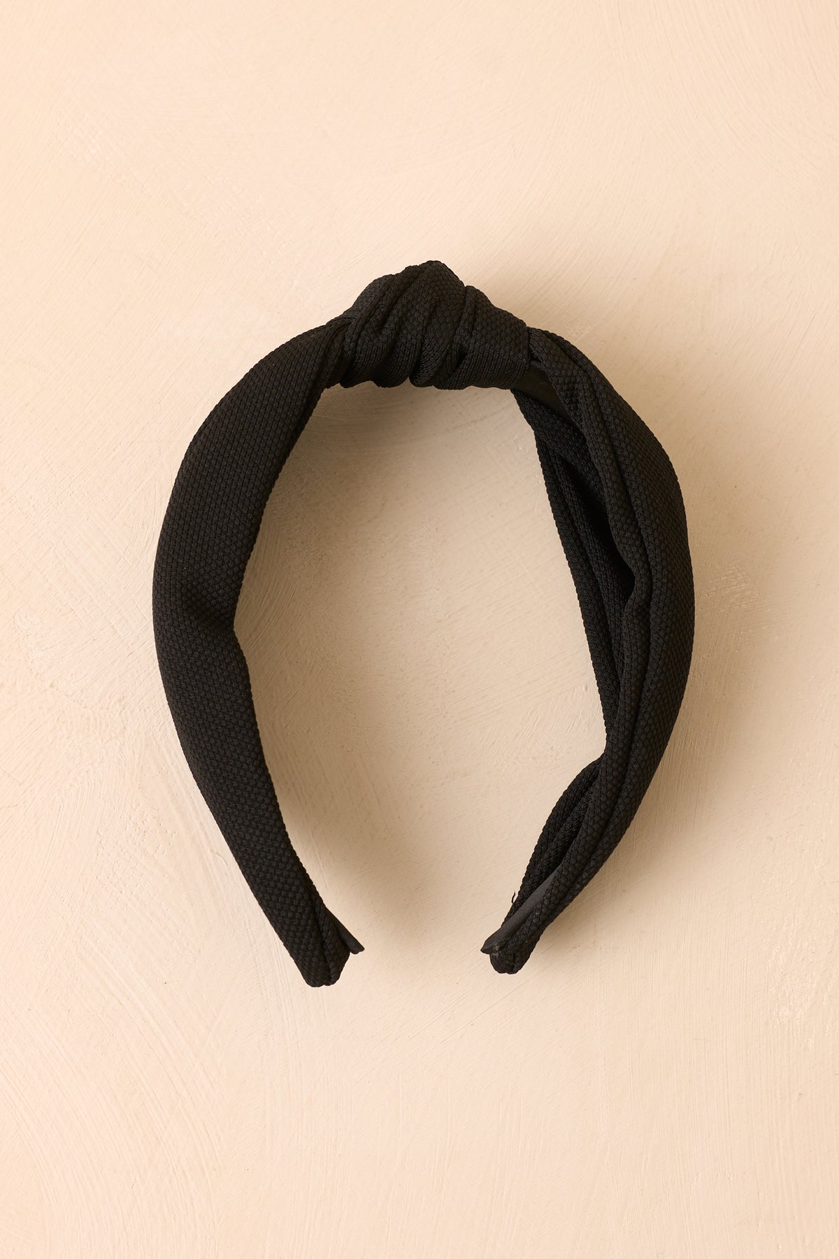 Tie Breaker Black Knotted Headband