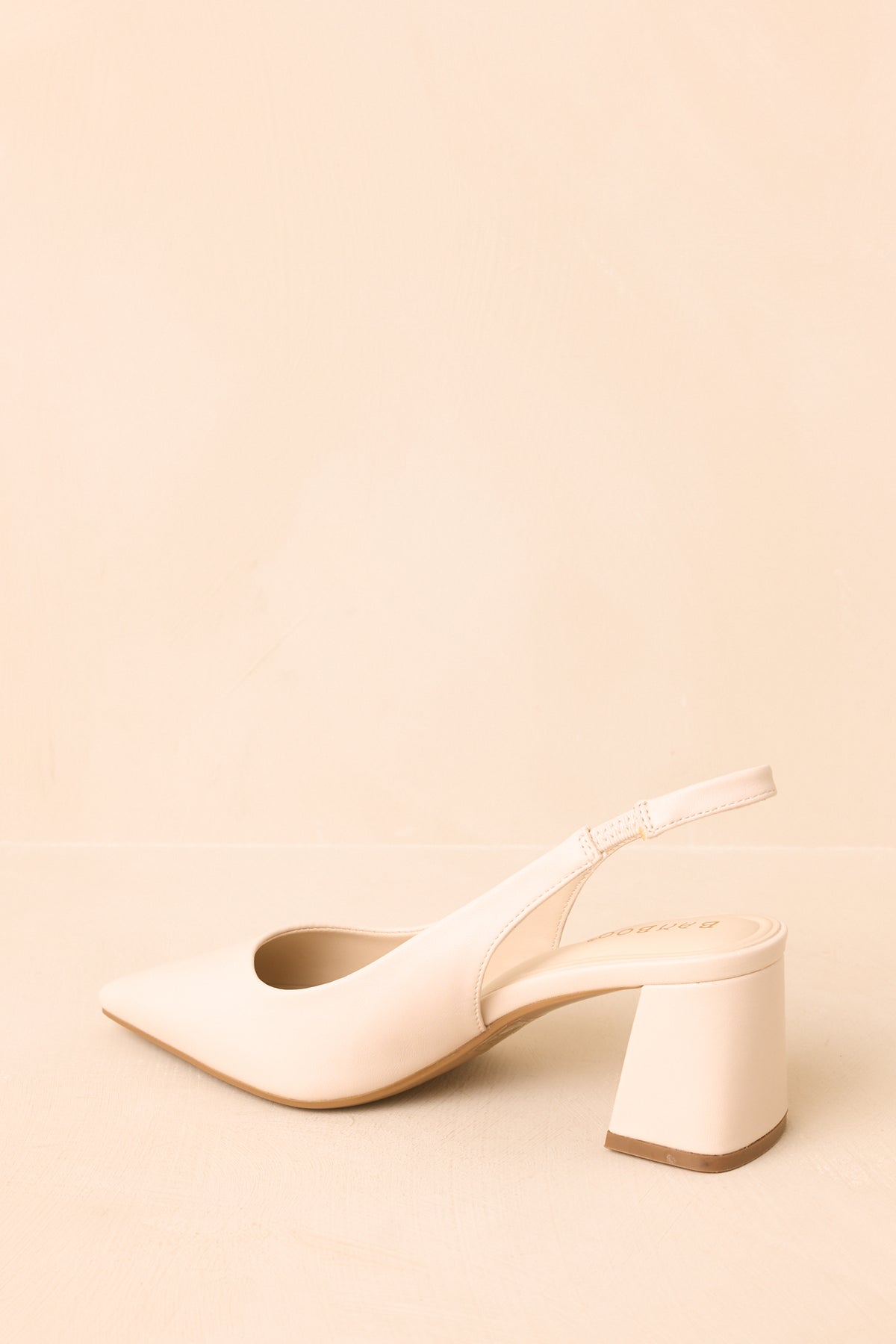 Lost Your Chance Ivory Pointed-Toe Slingback Heels