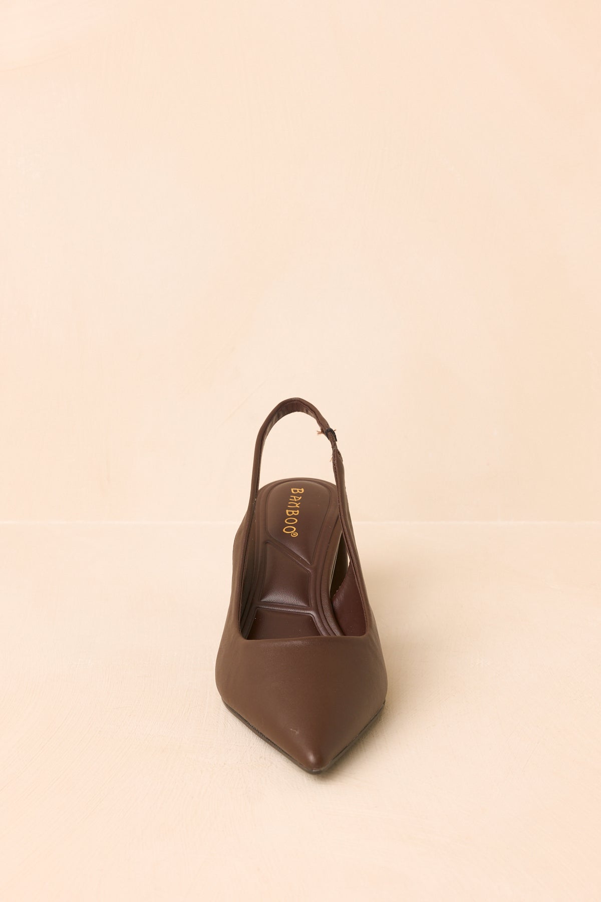 Lost Your Chance Chocolate Brown Pointed-Toe Slingback Heels