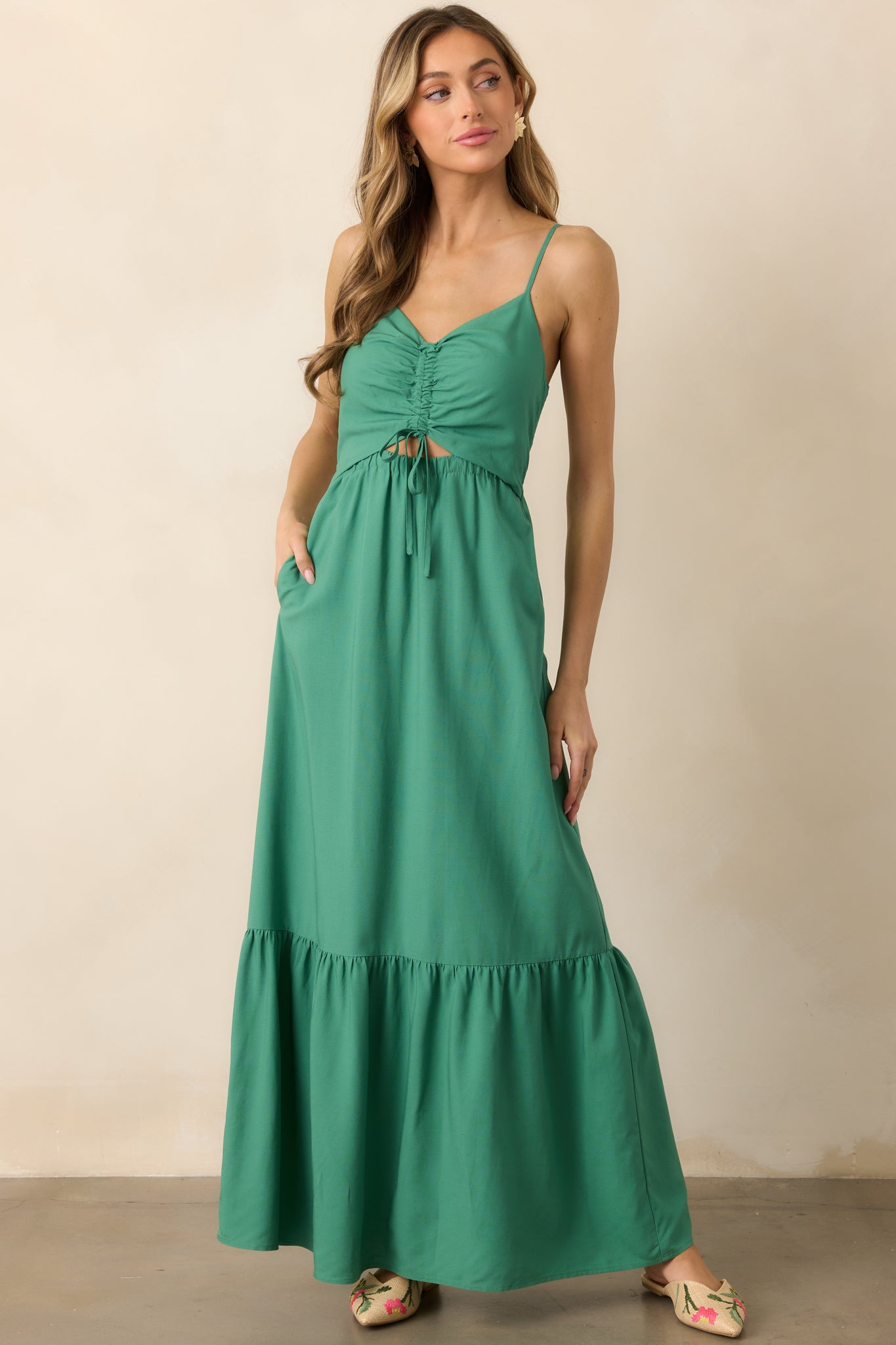 Z Supply Winslet Botanical Green Maxi Dress Z Supply Winslet Botanical Green Maxi Dress