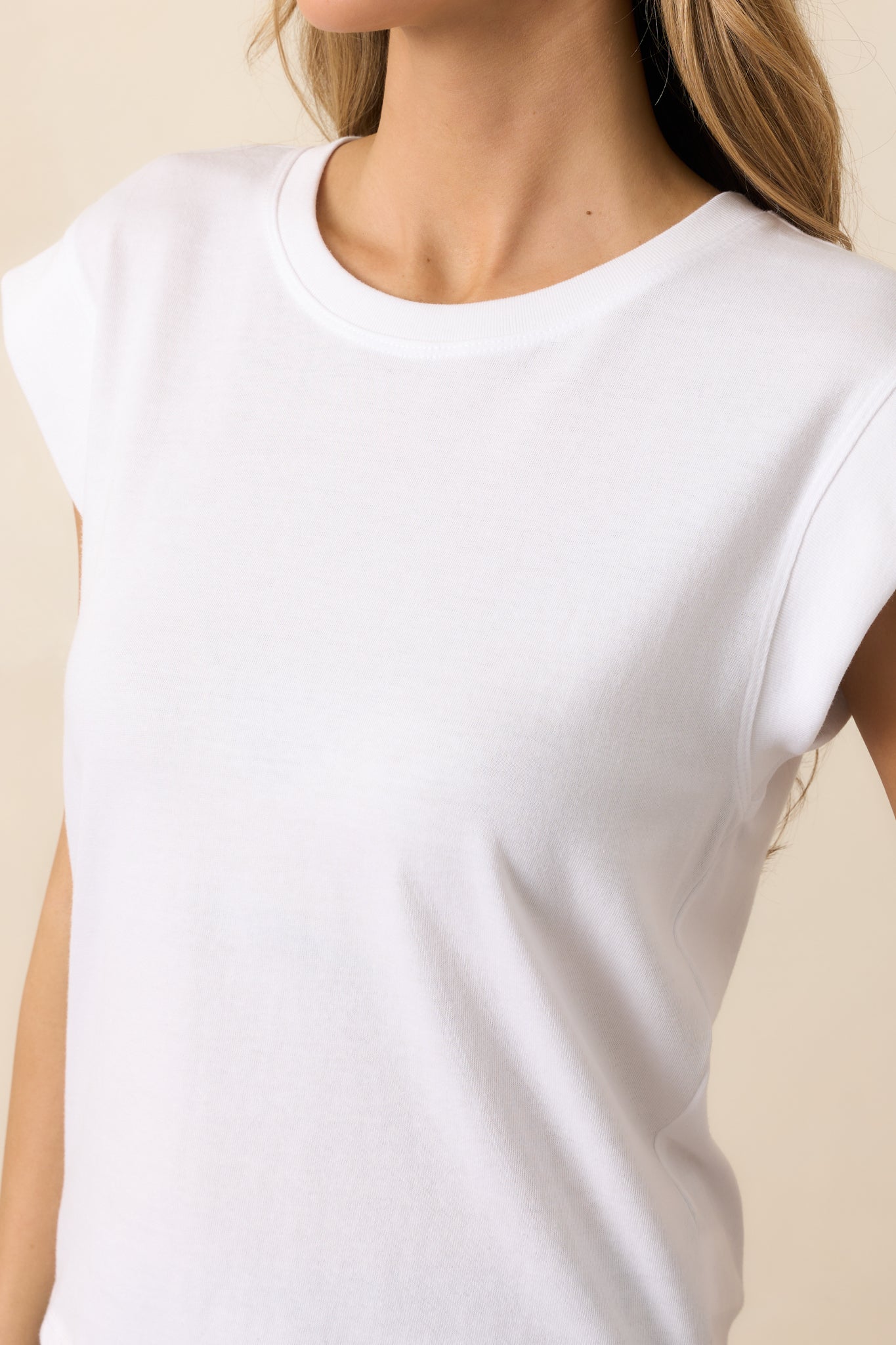 A detailed close-up of the soft jersey fabric, highlighting its smooth texture and lightweight feel.