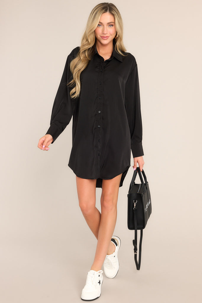 Lounge Button Tunic Dress