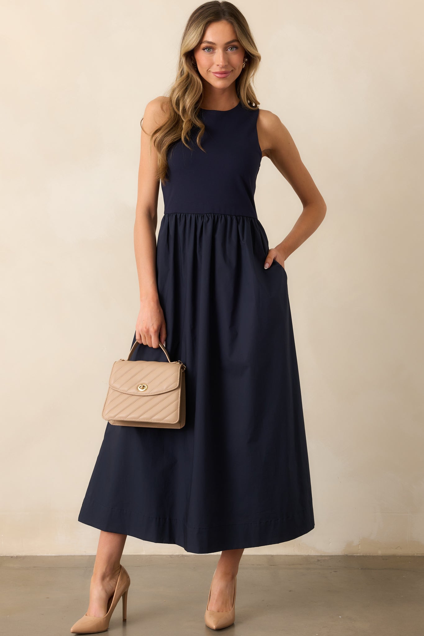 Navy Sleeveless Maxi Dress - Blue Dresses | Red Dress Navy Sleeveless Maxi Dress - Blue Dresses | Red Dress