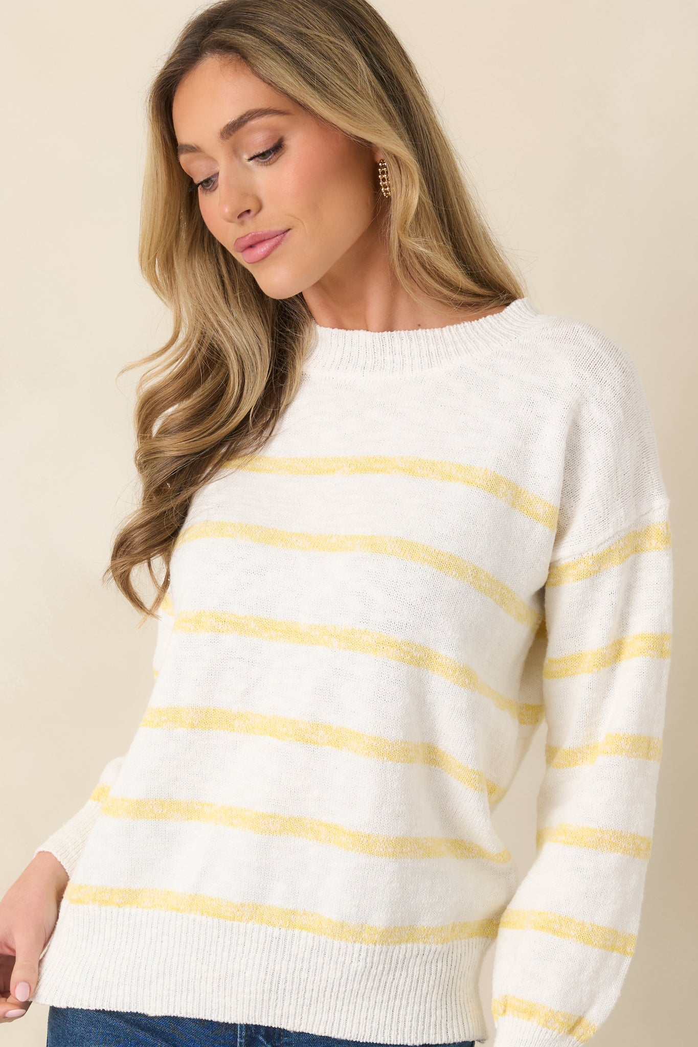 Ribbed cuff detail showcasing the soft knit texture and structured finish.