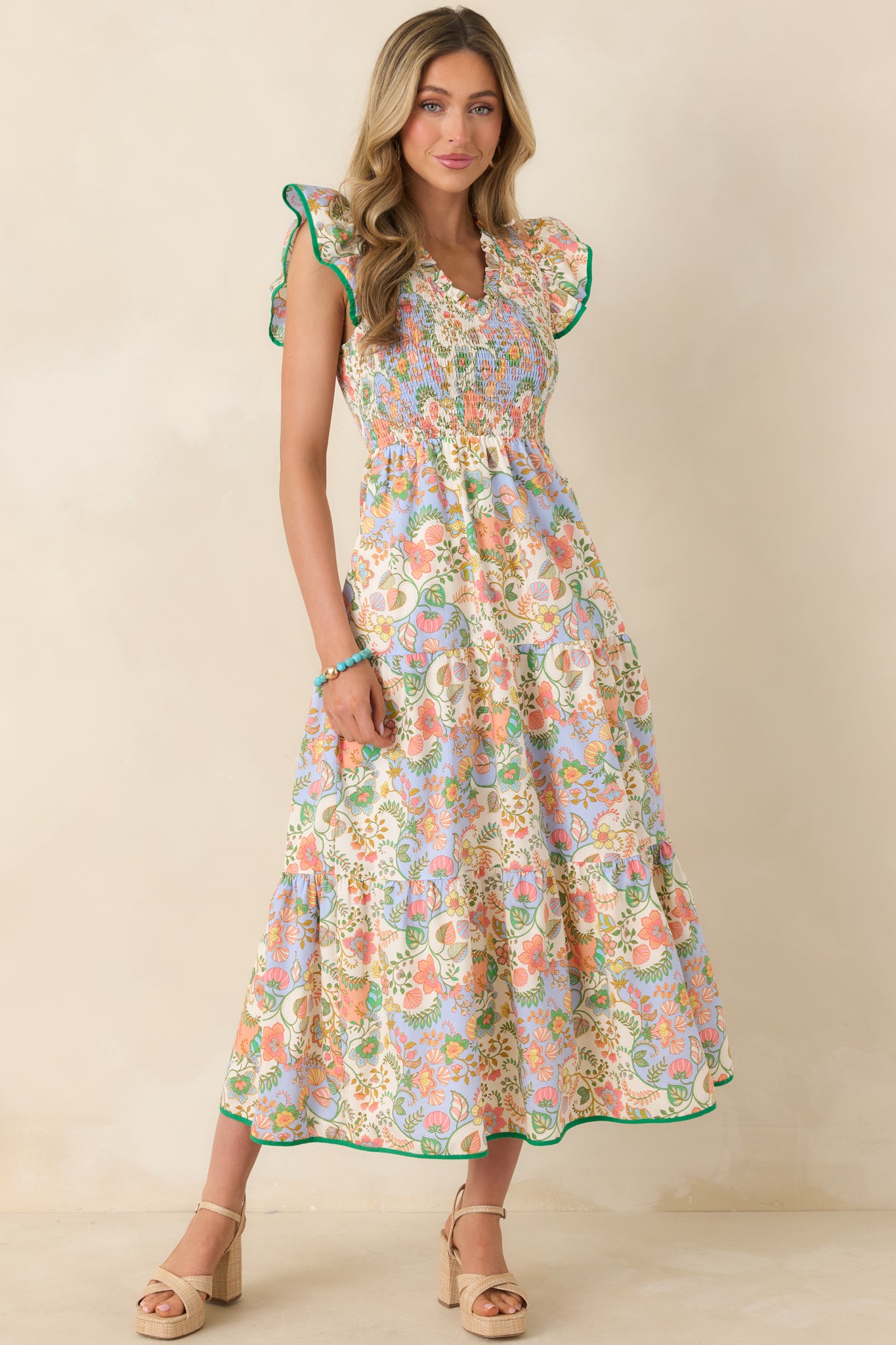 sundance women's floral paisley maxi dress product info and reviews Where the Sun Goes Ivory Multi Cotton | Size: Xs The sleeveless silhouette showcases Lavender Lace Appliques A-line and blue Size:Newborn - 3 months US numeric