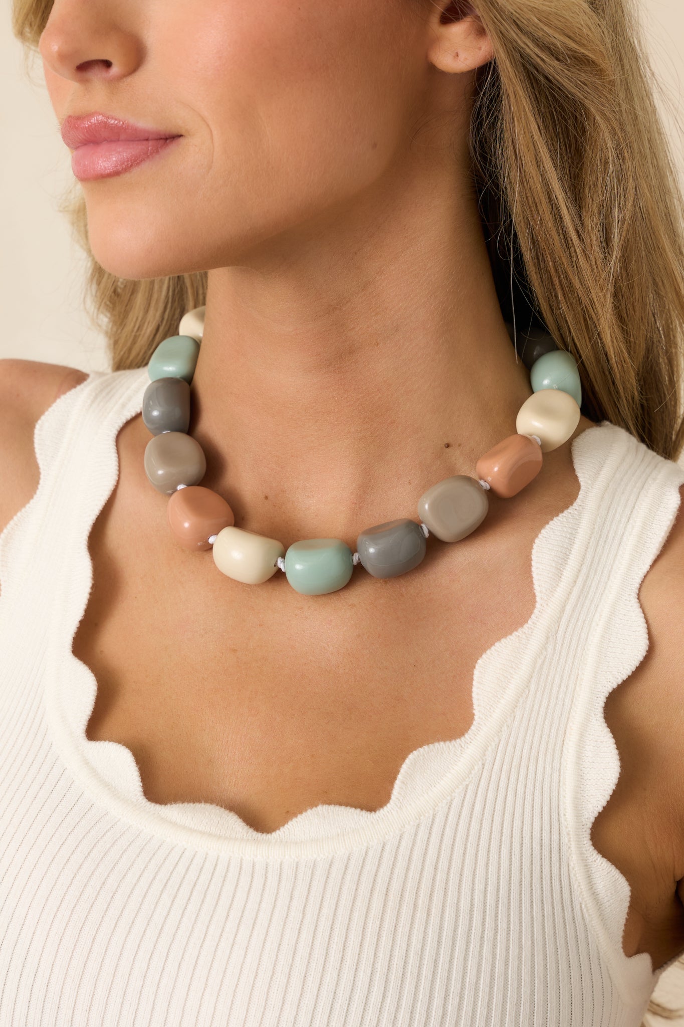 grey dress jewelry Grey Freshwater Pearl Necklace main image 0