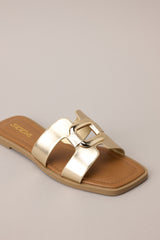 Time After Time Gold Sandals