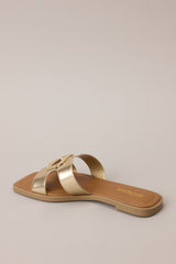 Time After Time Gold Sandals