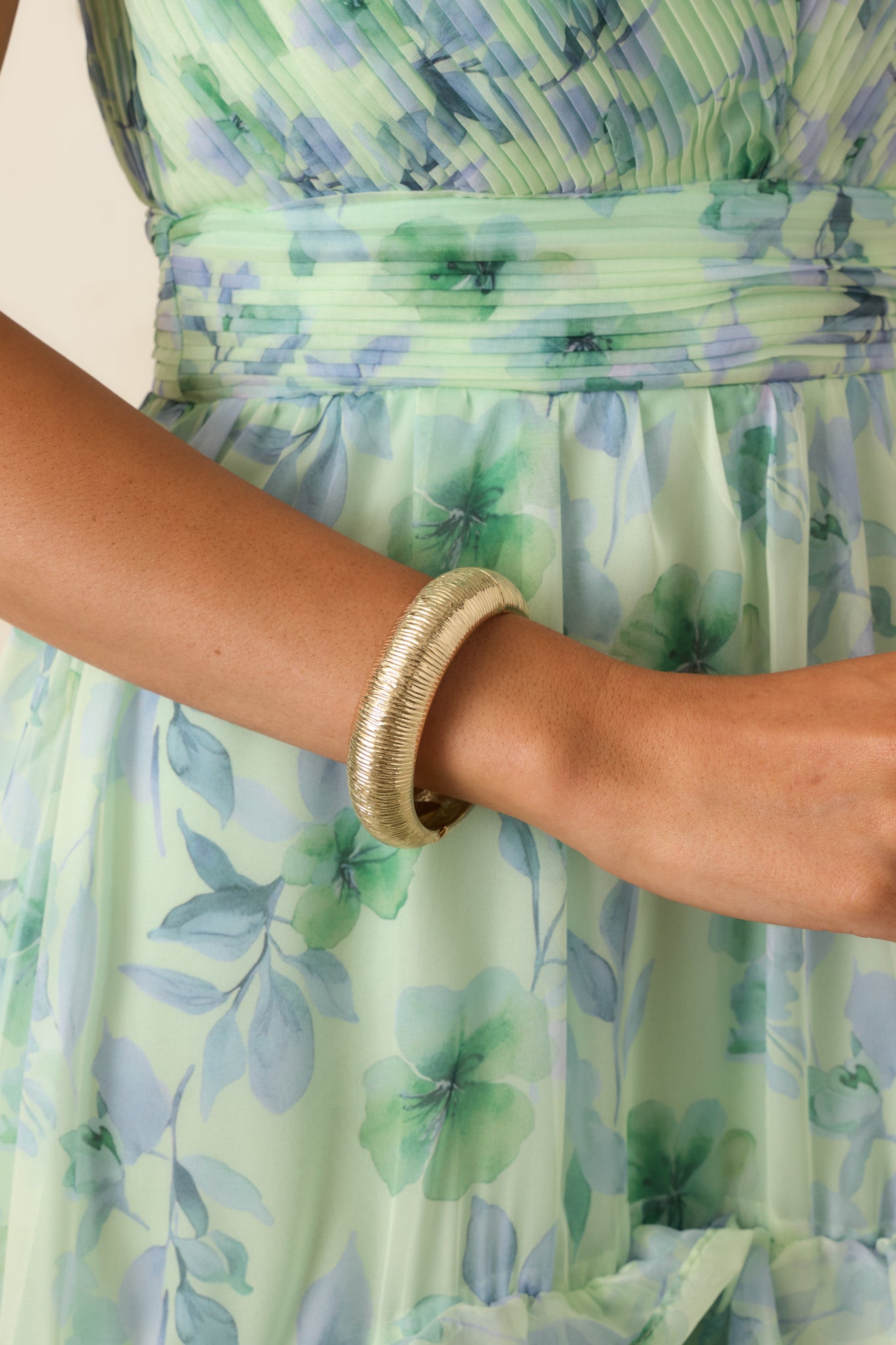 Women's My Best Chapter Gold Hinged Cuff Bracelet