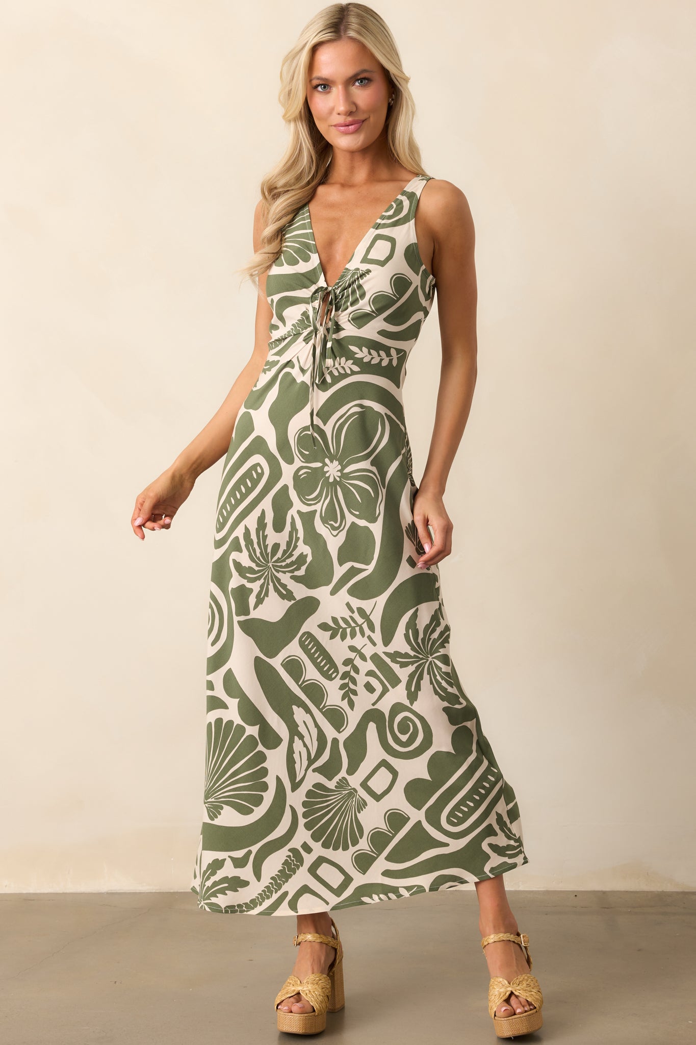 MINKPINK Green Amos Keyhole Midi Dress MINKPINK Green Amos Keyhole Midi Dress