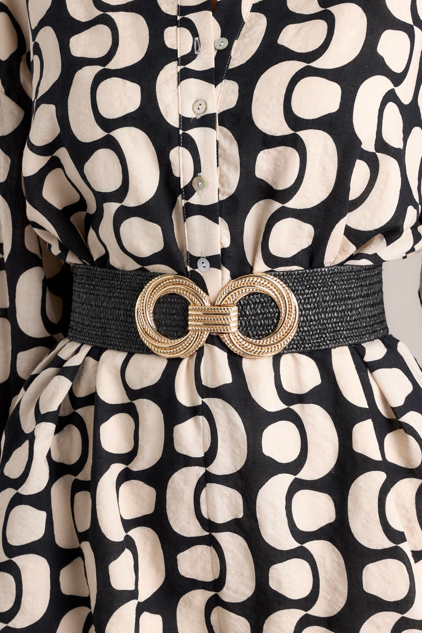 Black Interlocked Gold Buckle Belt - Accessories | Red Dress Black Interlocked Gold Buckle Belt - Accessories | Red Dress