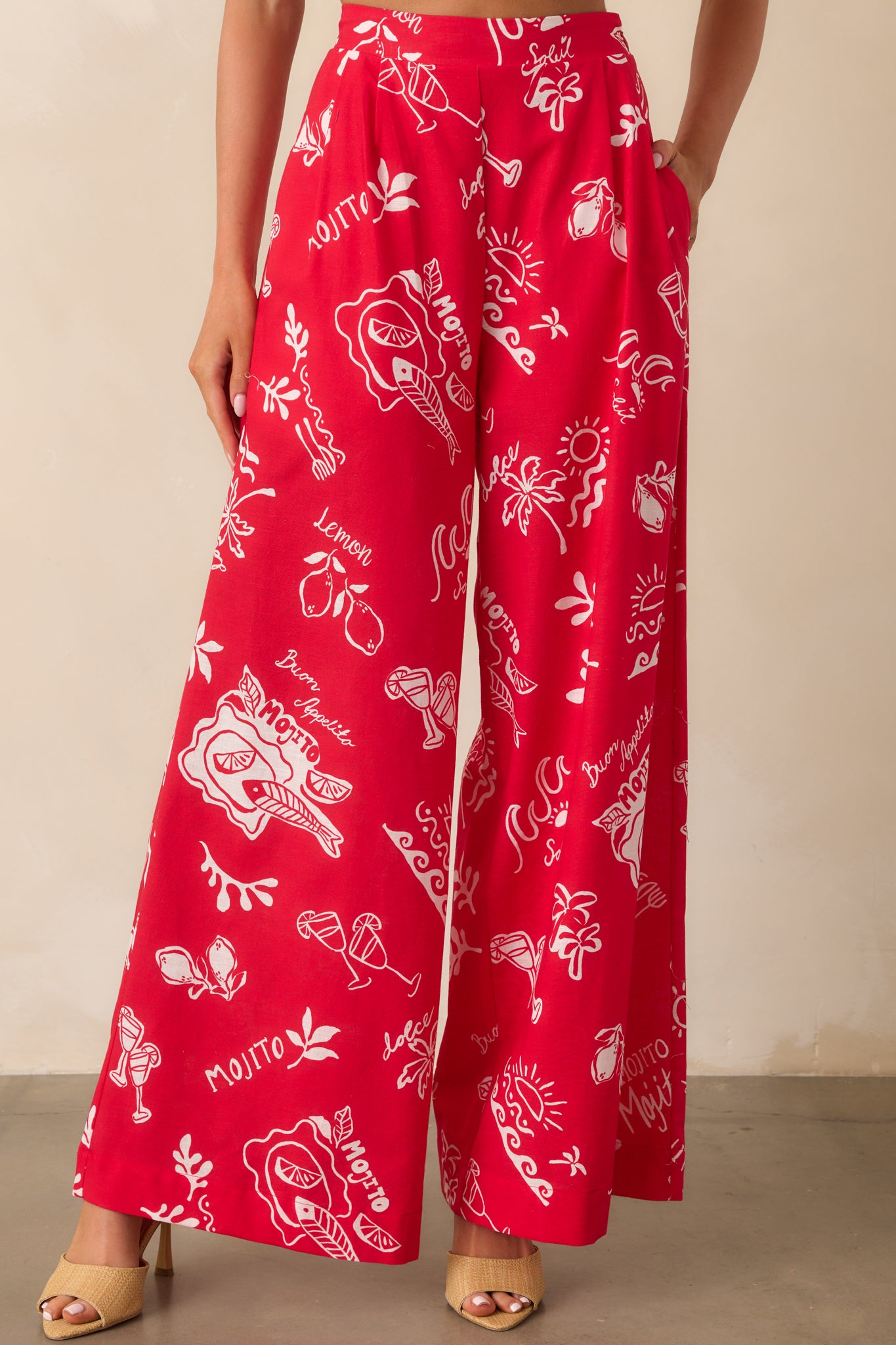 Focus on the upper leg and waistline area, emphasizing the clean fit and front seam details.