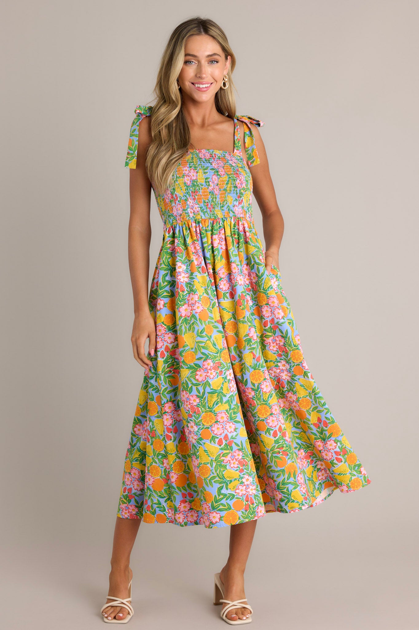Green Multi Floral Maxi Dress - All Dresses | Red Dress Green Multi Floral Maxi Dress - All Dresses | Red Dress