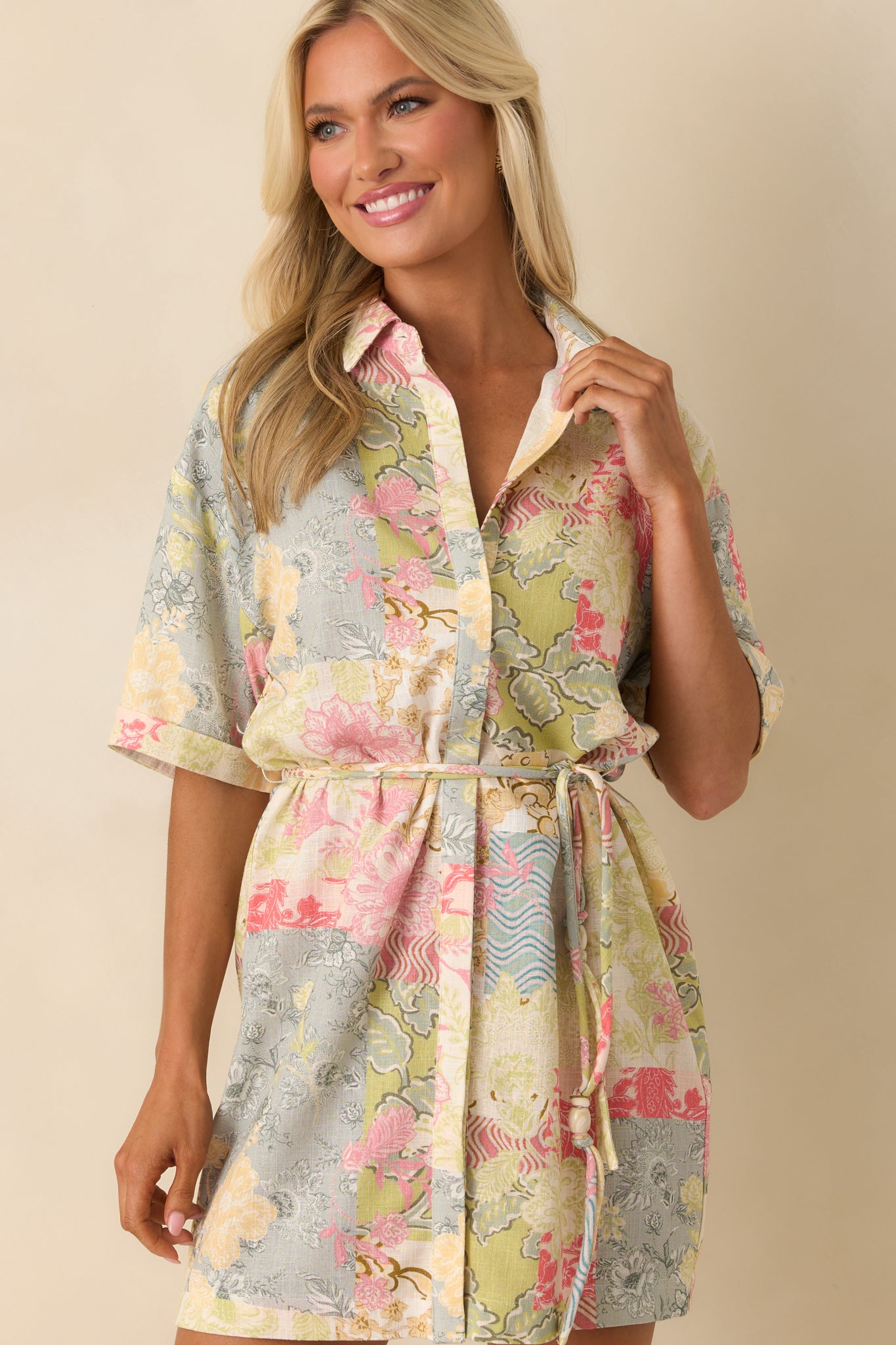 minkpink shirt dress MINKPINK Romina Broderie Shirt Dress