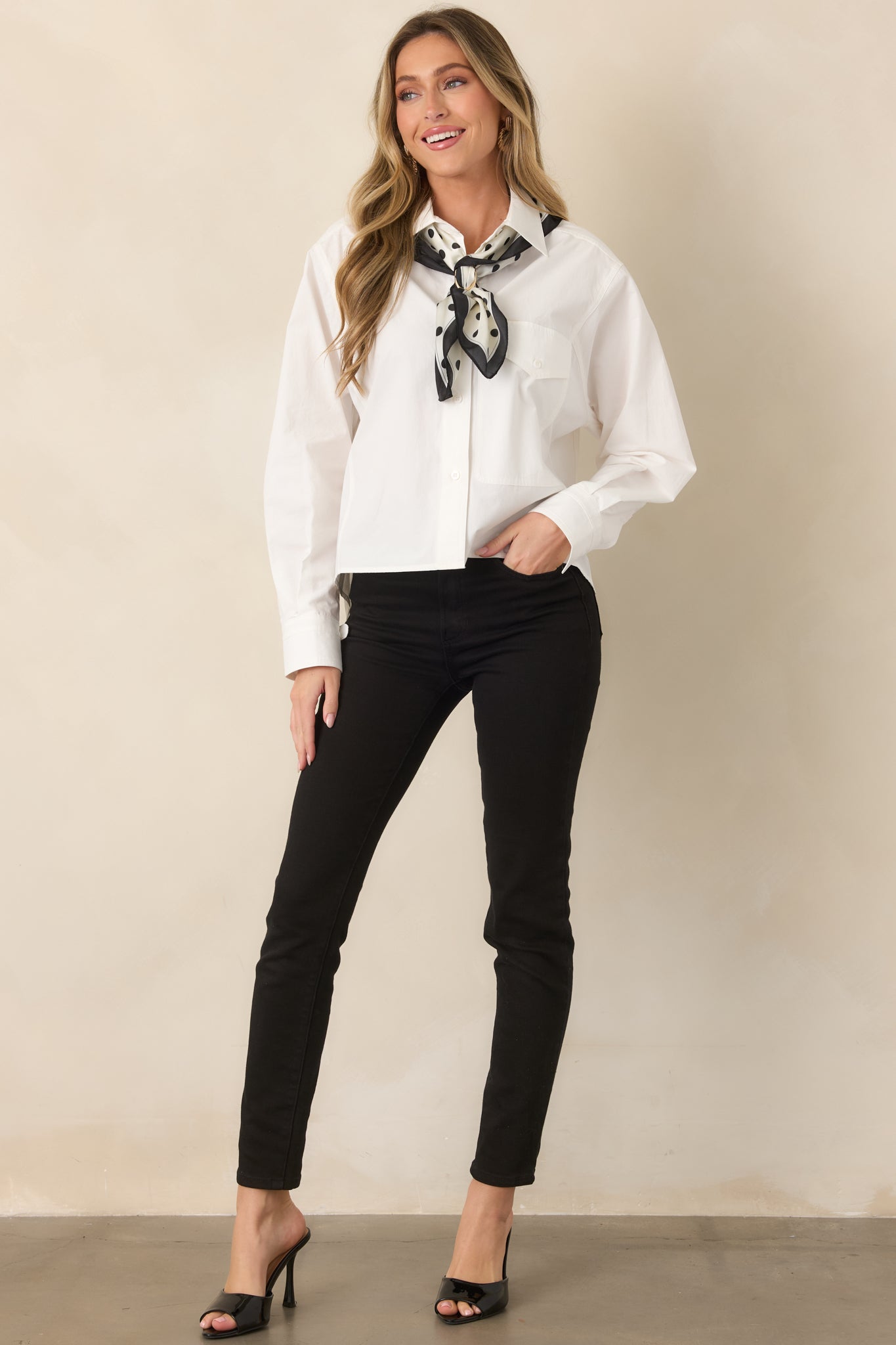The Edge of It Black Stretch High Waist Jeans