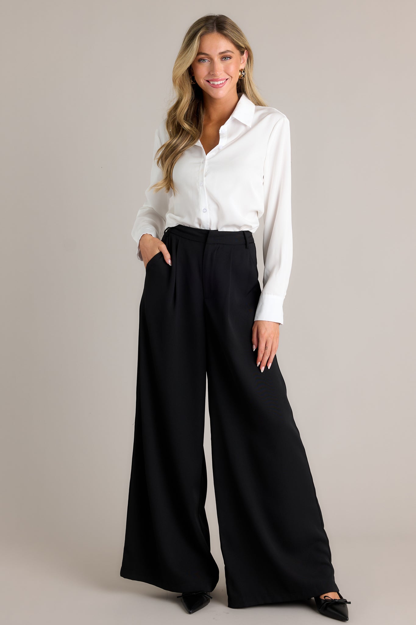 Black Palazzo Formal Tops To Wear With Palazzo Pants Dressy Casual