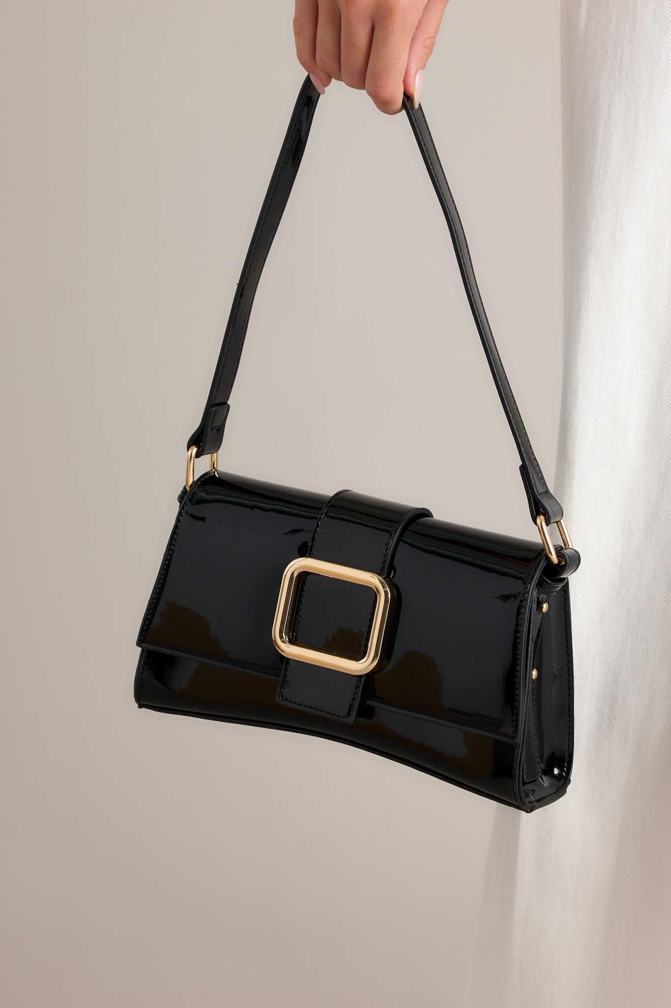 Black Glossy Handbag - All Accessories Black Glossy Handbag - All Accessories