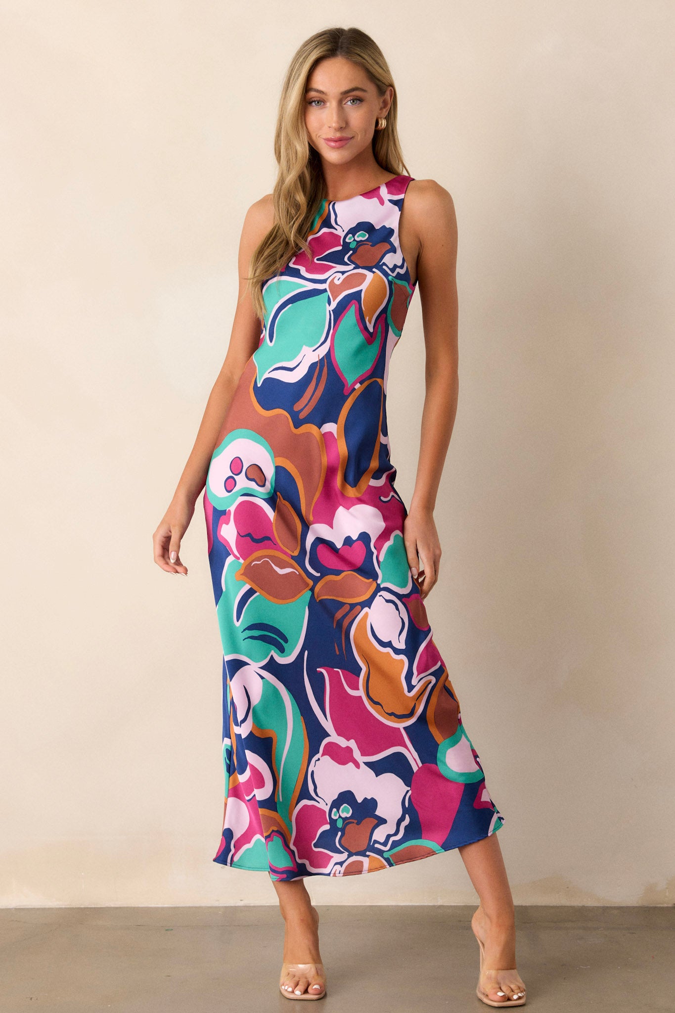 lottie midi dress Lottie Smocked Midi Dress Mint/Lilac / S