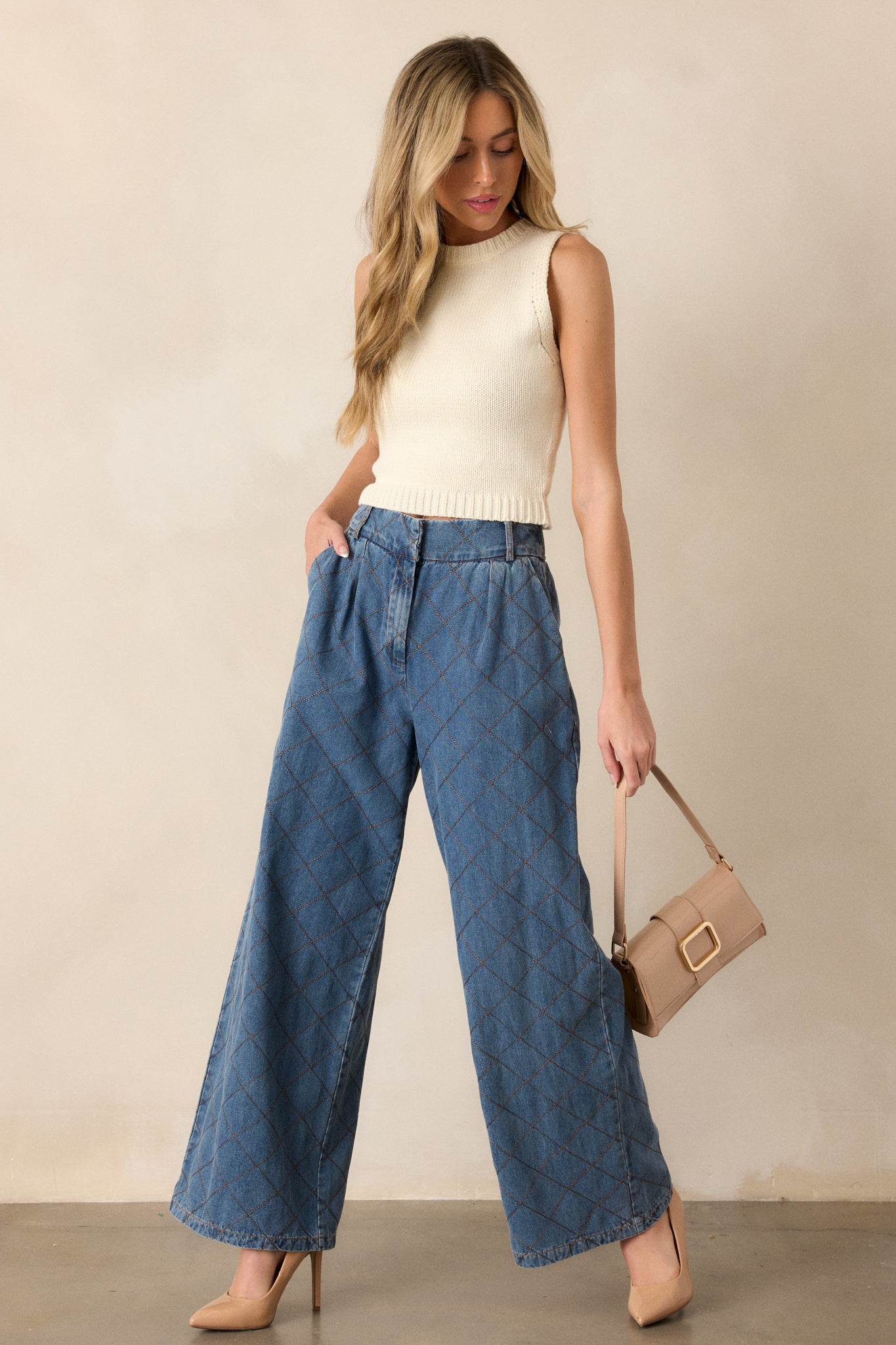 red osier dress code jeans Into The Clouds Light Wash Cropped Wide Leg Jeans
