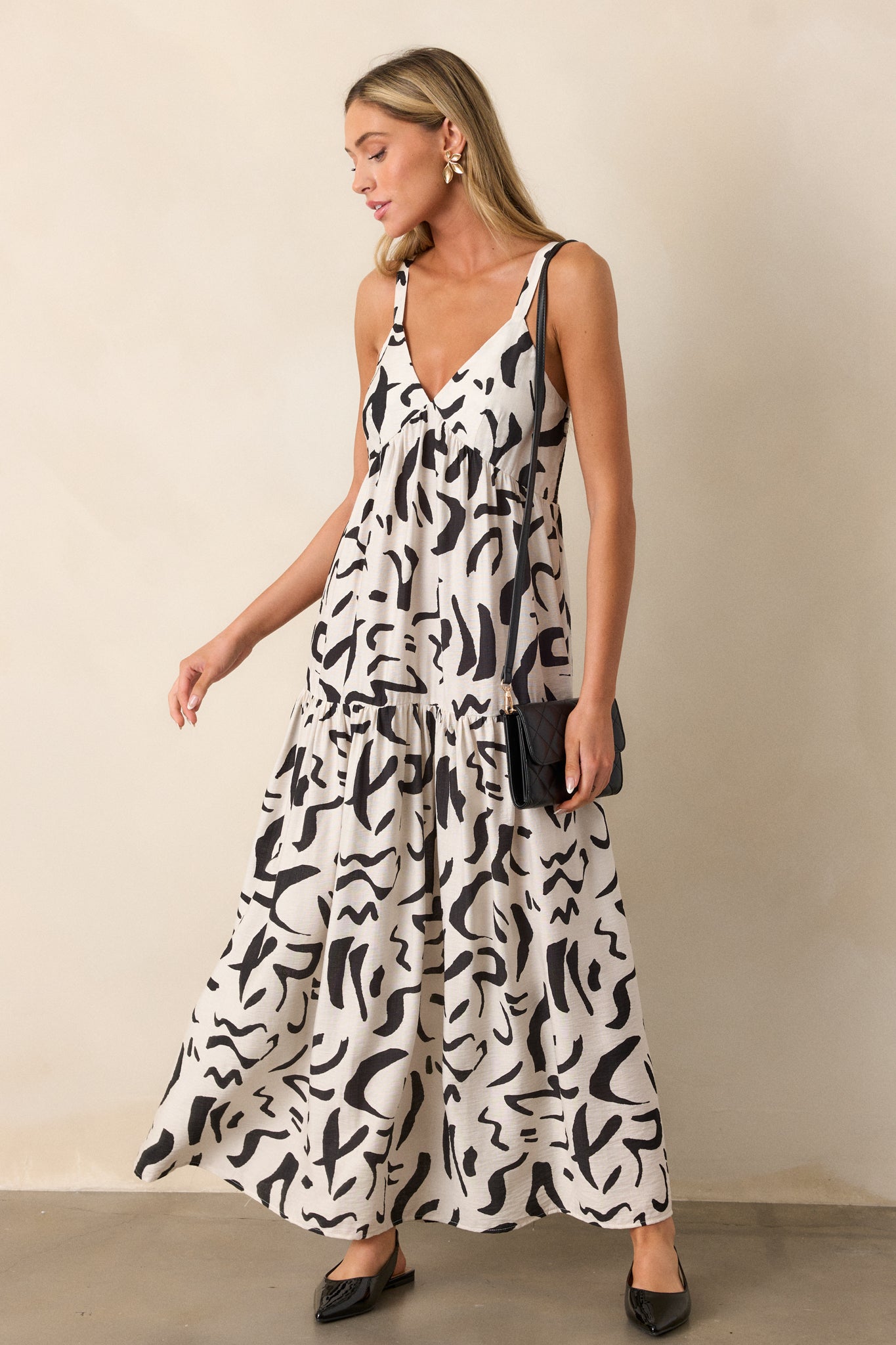 White Abstract Midi Dress - All Dresses | Red Dress White Abstract Midi Dress - All Dresses | Red Dress