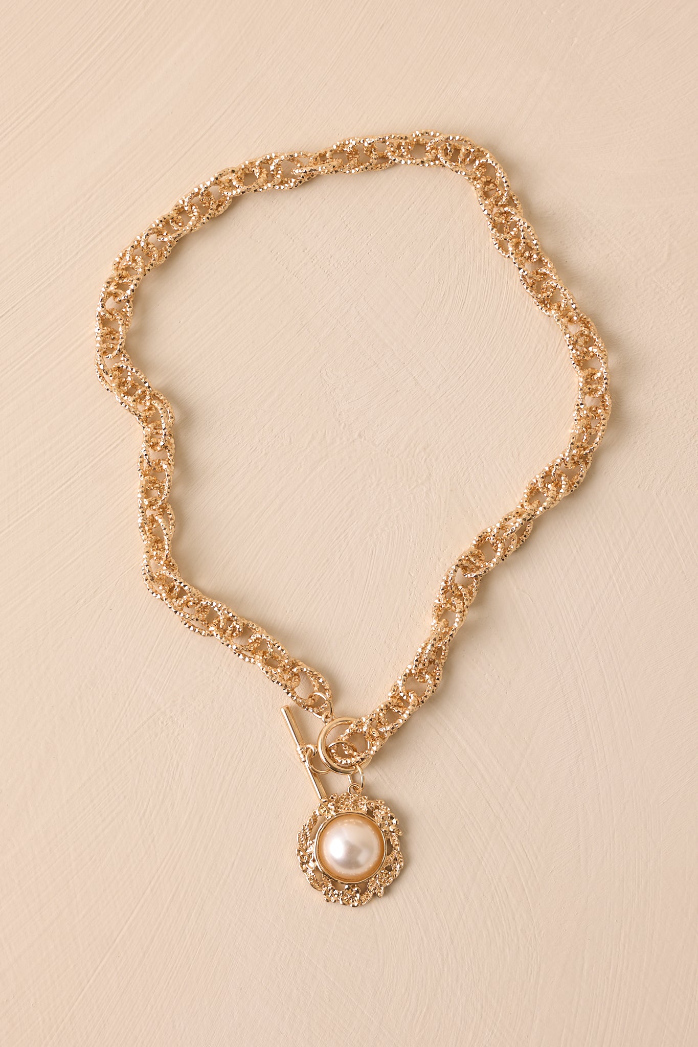 Gold Chain Pearl Necklace - All Accessories | Red Dress Gold Chain Pearl Necklace - All Accessories | Red Dress