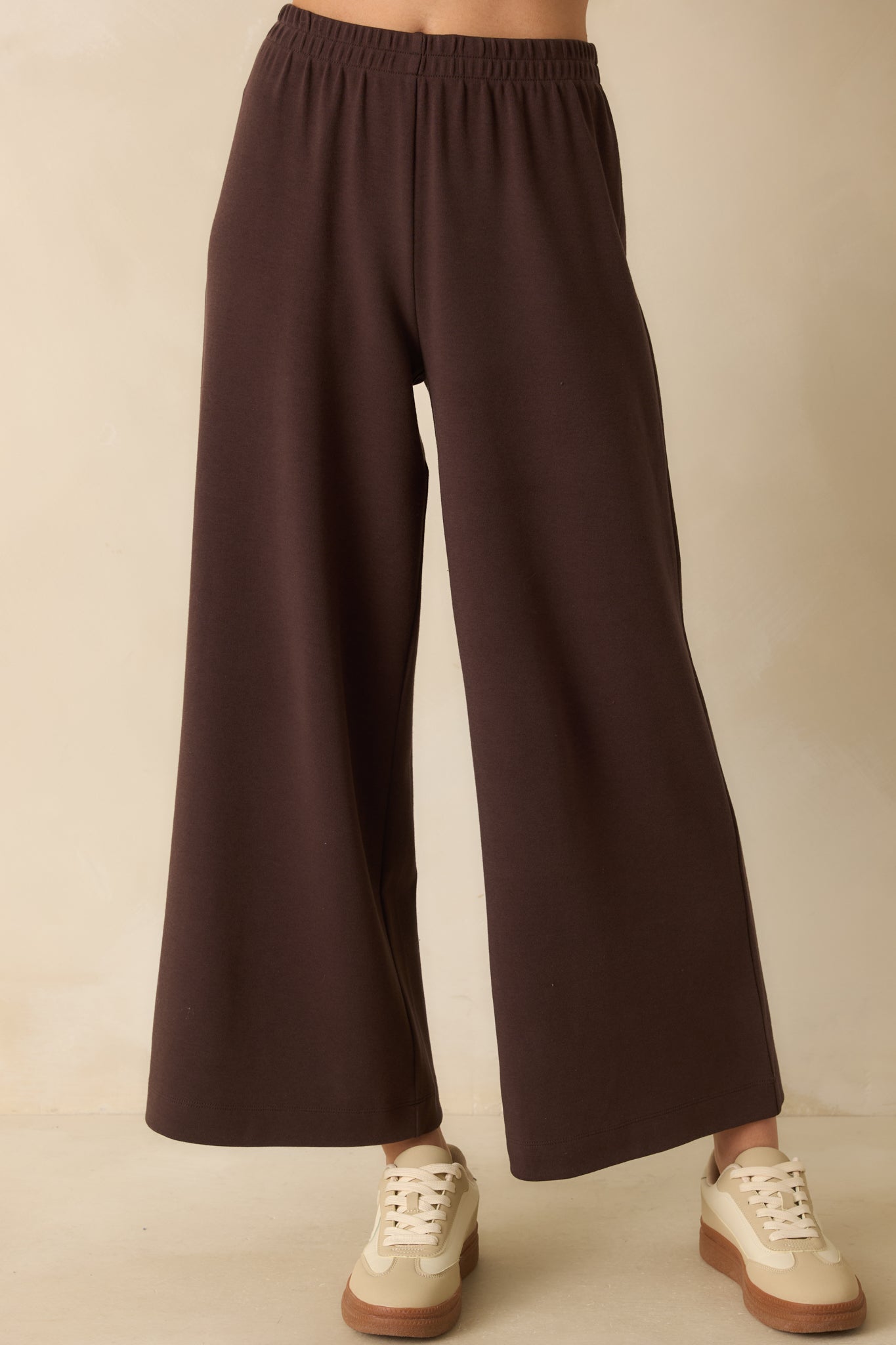 Z Supply Scout Luxe Pants In Dark Brown | Red Dress