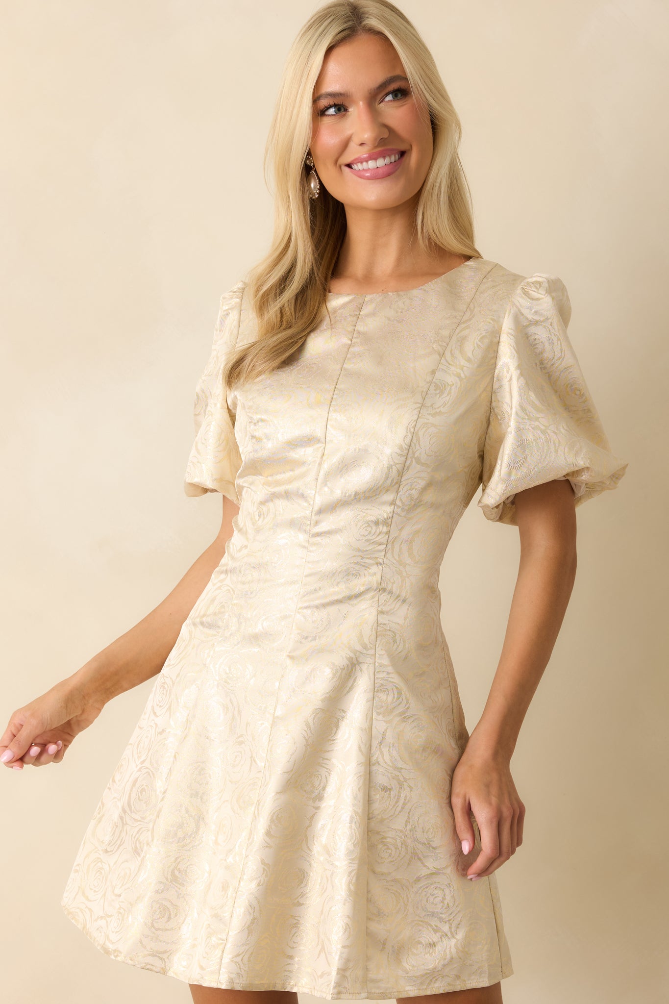 Cropped view of the lower skirt section with visible seam and fabric sheen.