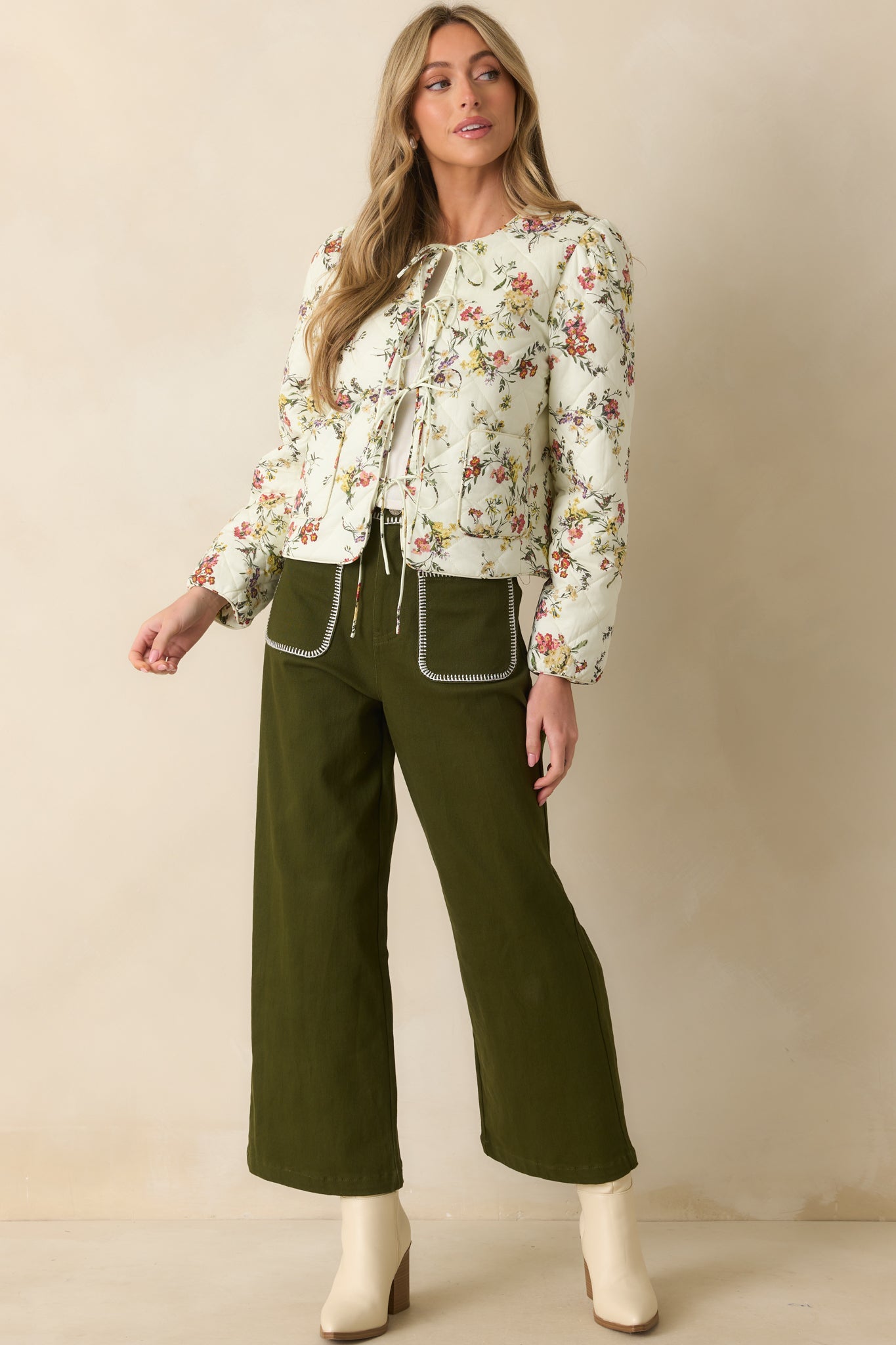 Jeans featuring front and back functional patch pockets and relaxed fit.