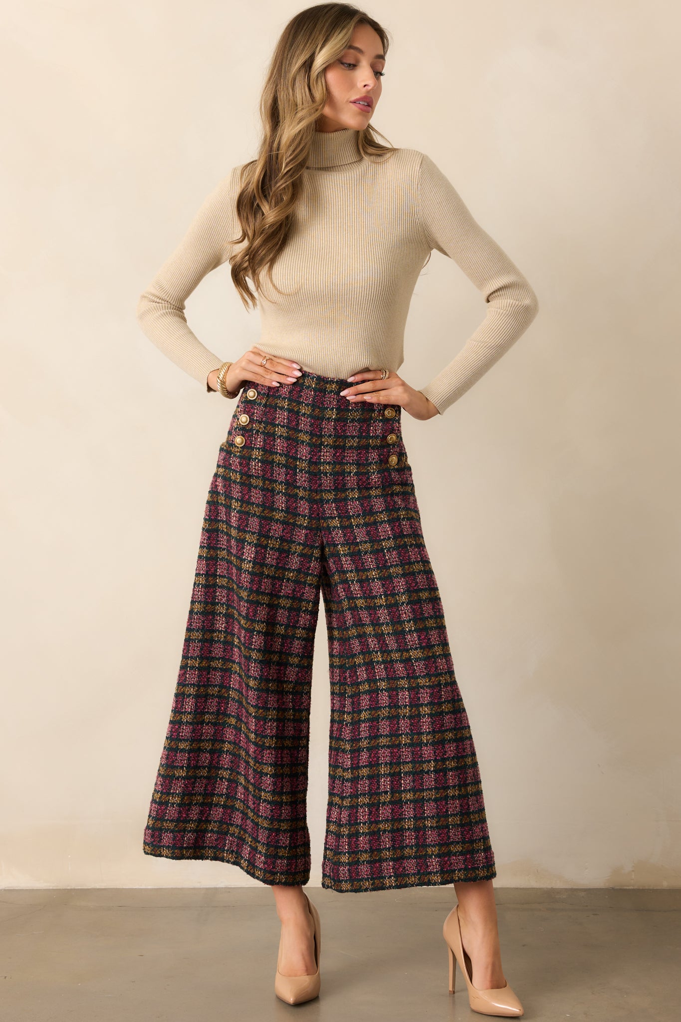 Plaid Dress Pants With Turtleneck Plaid Pants What To Wear With A