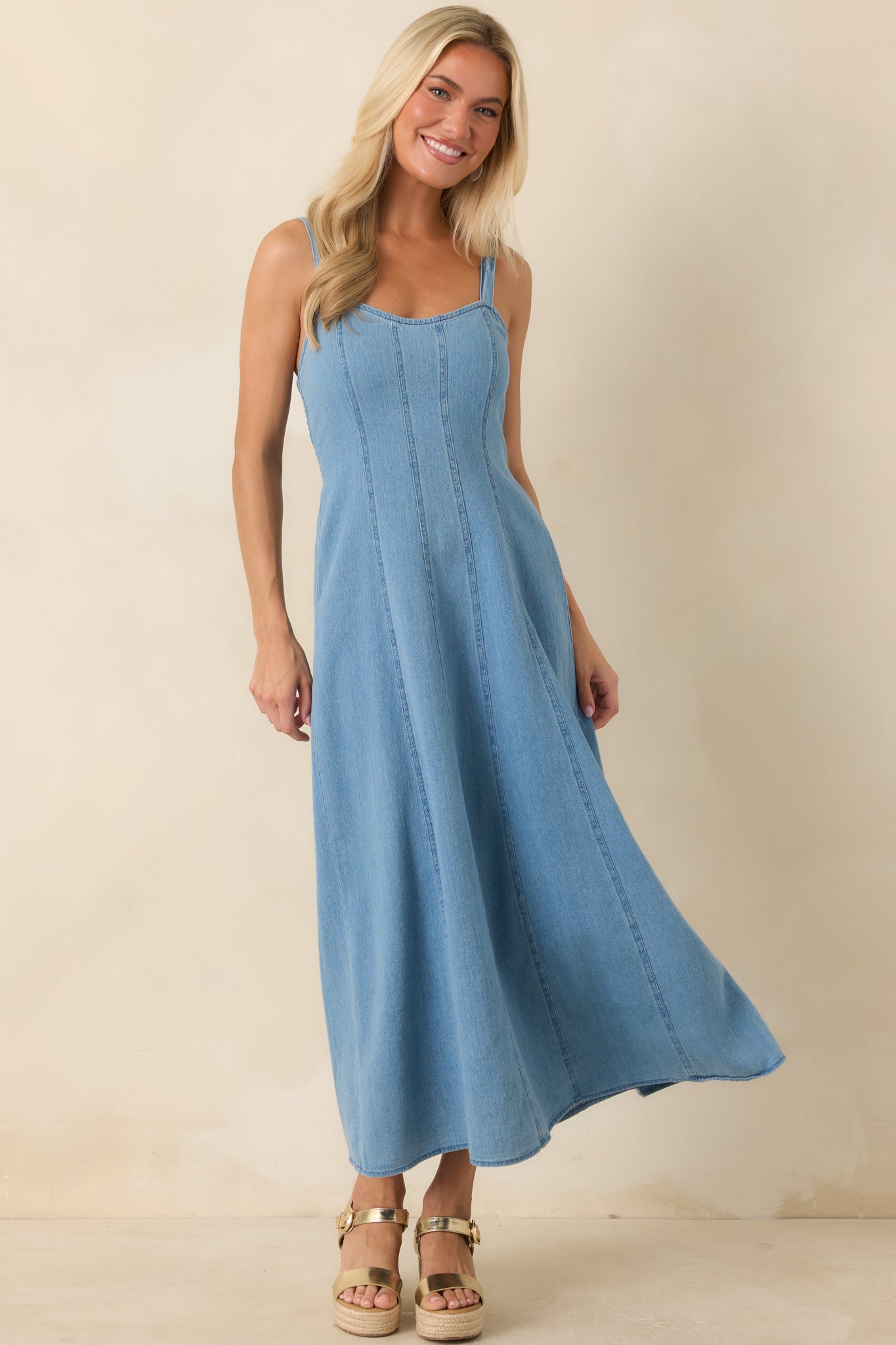 Z Supply Leonora Indigo Midi Dress Classic Indigo / M
