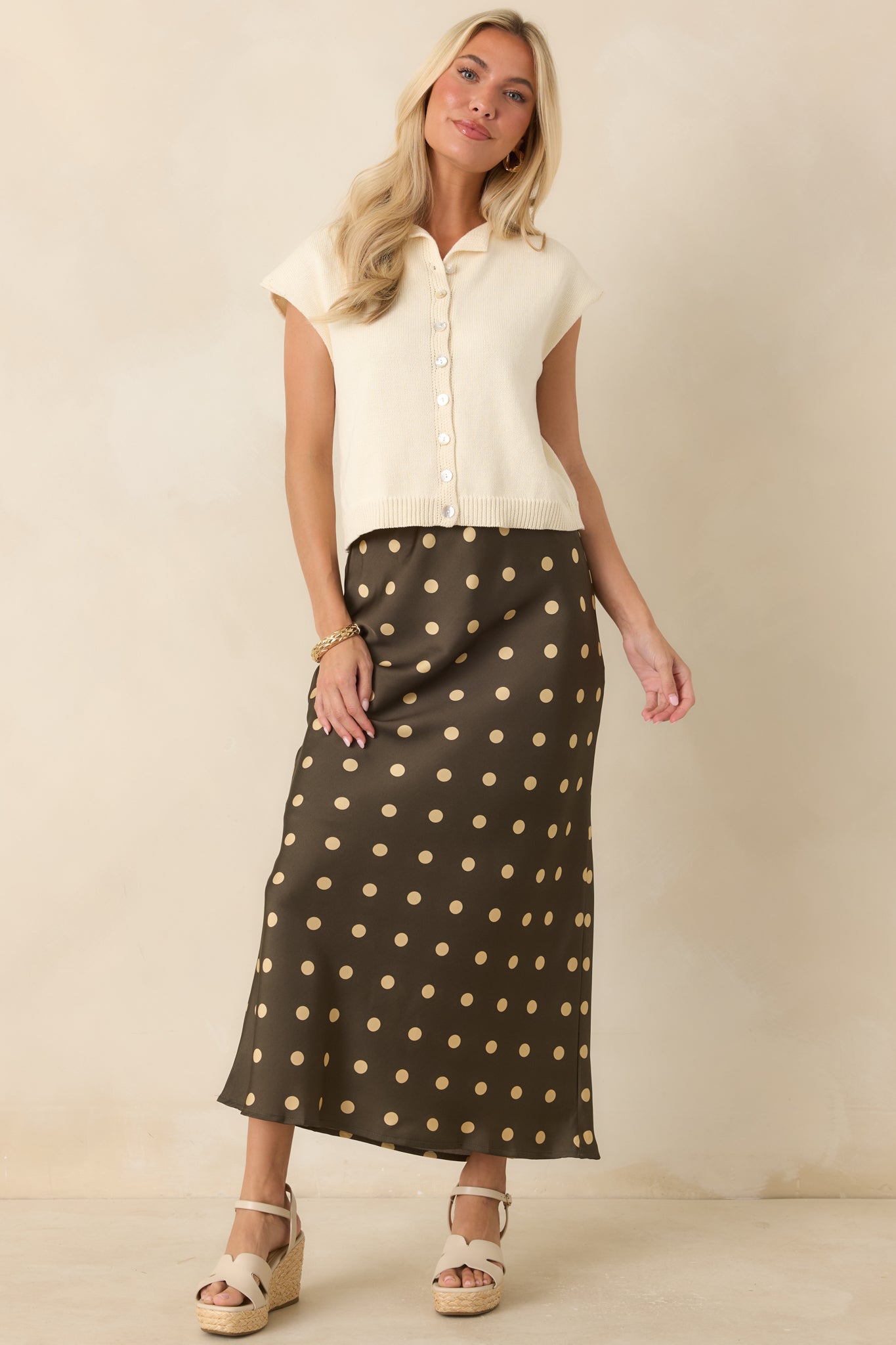 women dress tops Women's Let's Do This Ivory Sleeveless Button Front Top Shirt | Size: L midi cotton dresses for Size= S Size PF26 DESIGNERS Size:UK 16 / US 12