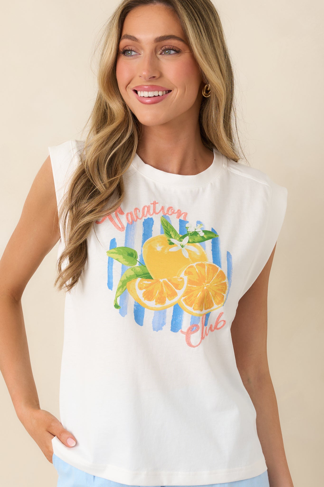 Vibrant sun-soaked print detail highlighting smooth, soft cotton texture.